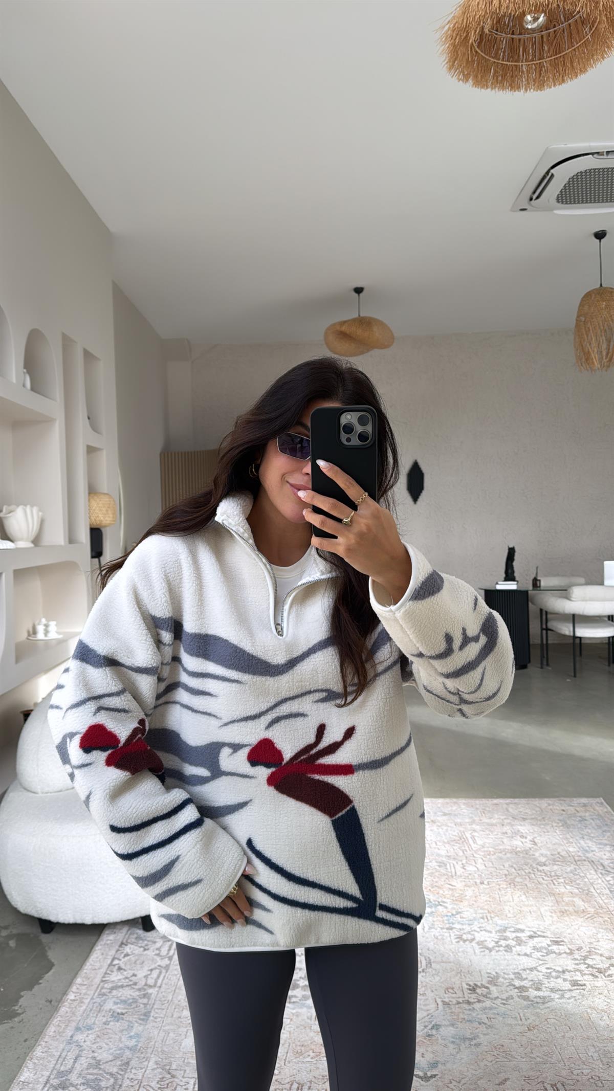 Kayak Desenli Oys Model Polar Sweatshirt