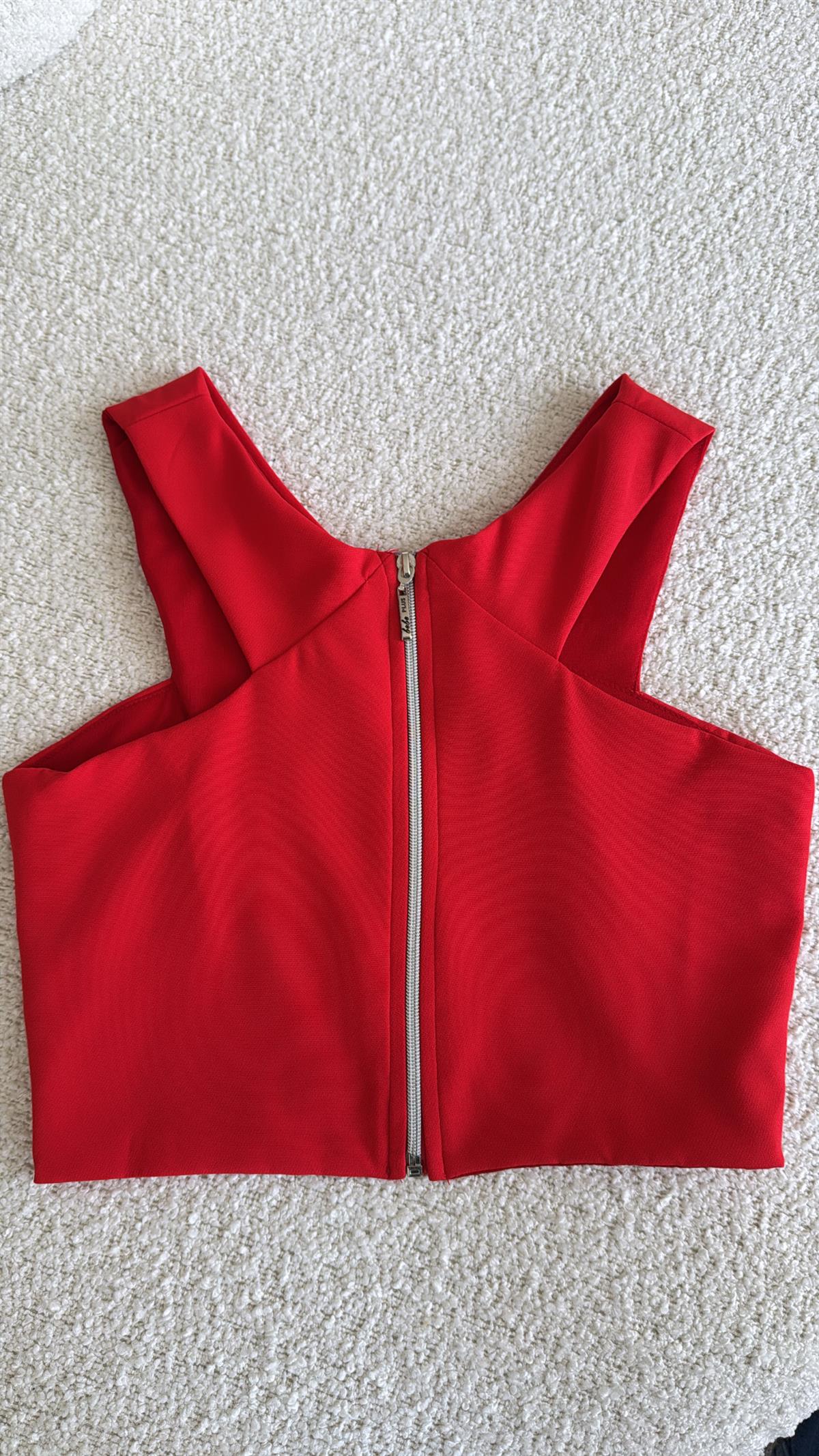 Kırmızı Çapraz Askı Büstiyer