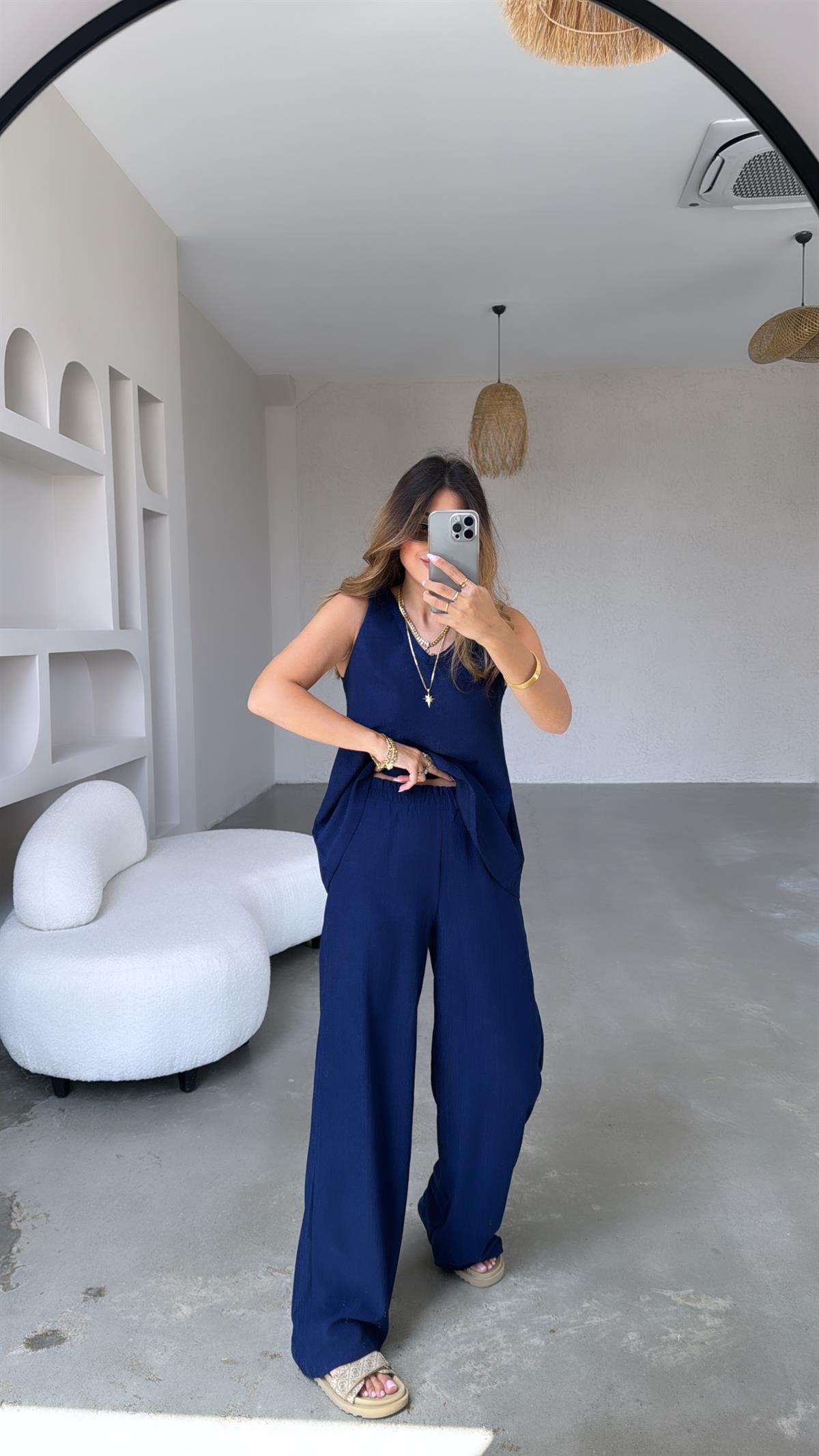 Lacivert Bürümcük Basic Takım