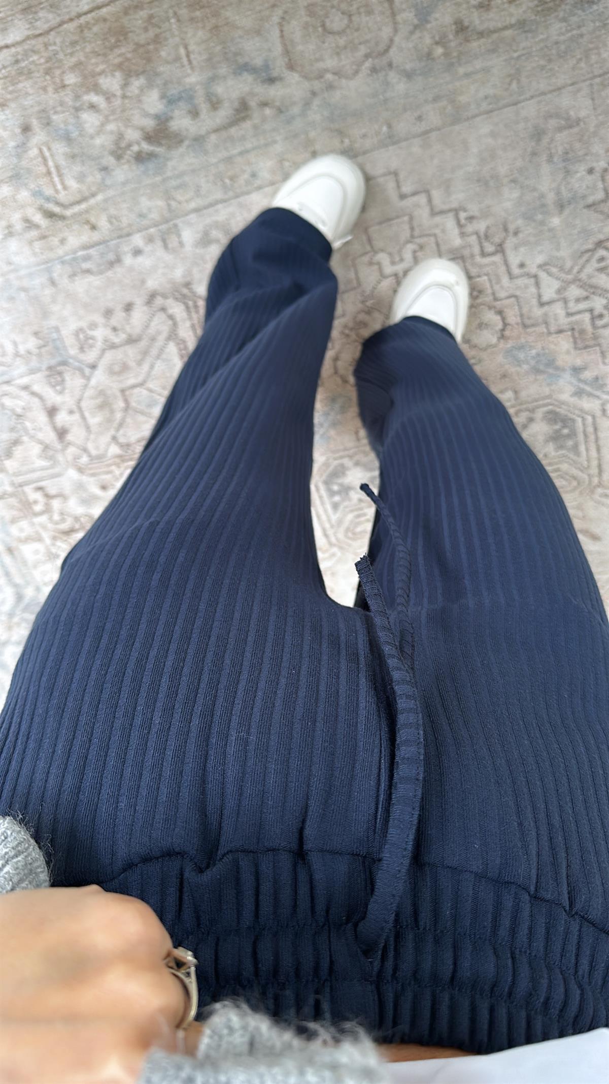 Lacivert Kaşkorse Pantolon