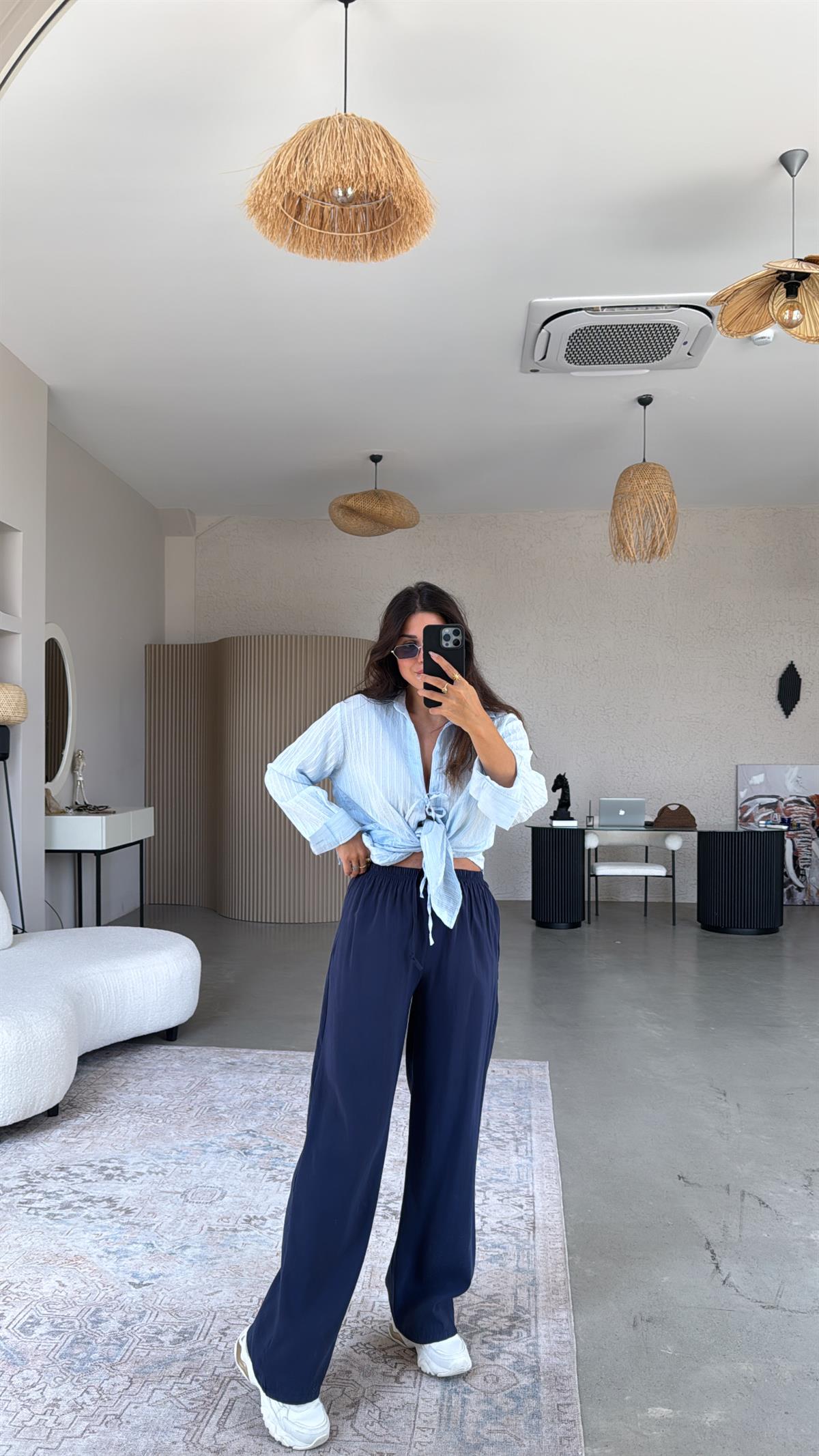 Lacivert Massi Pantolon