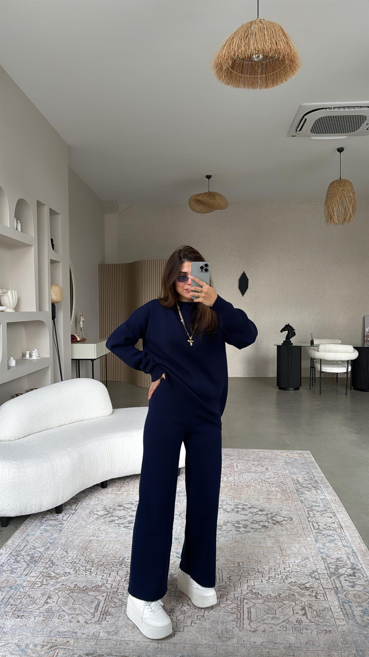 Lacivert Massi Triko Takım