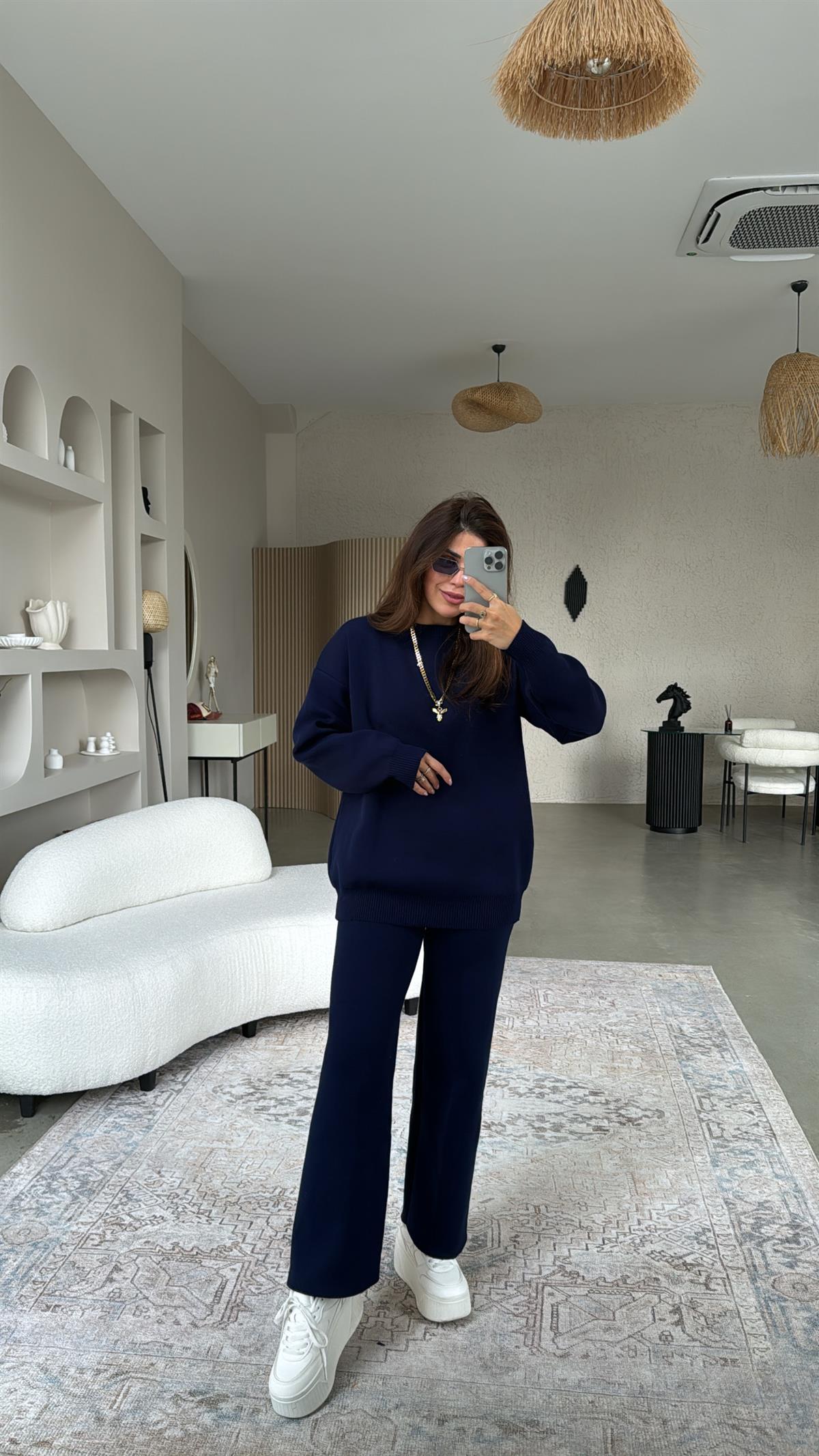 Lacivert Massi Triko Takım