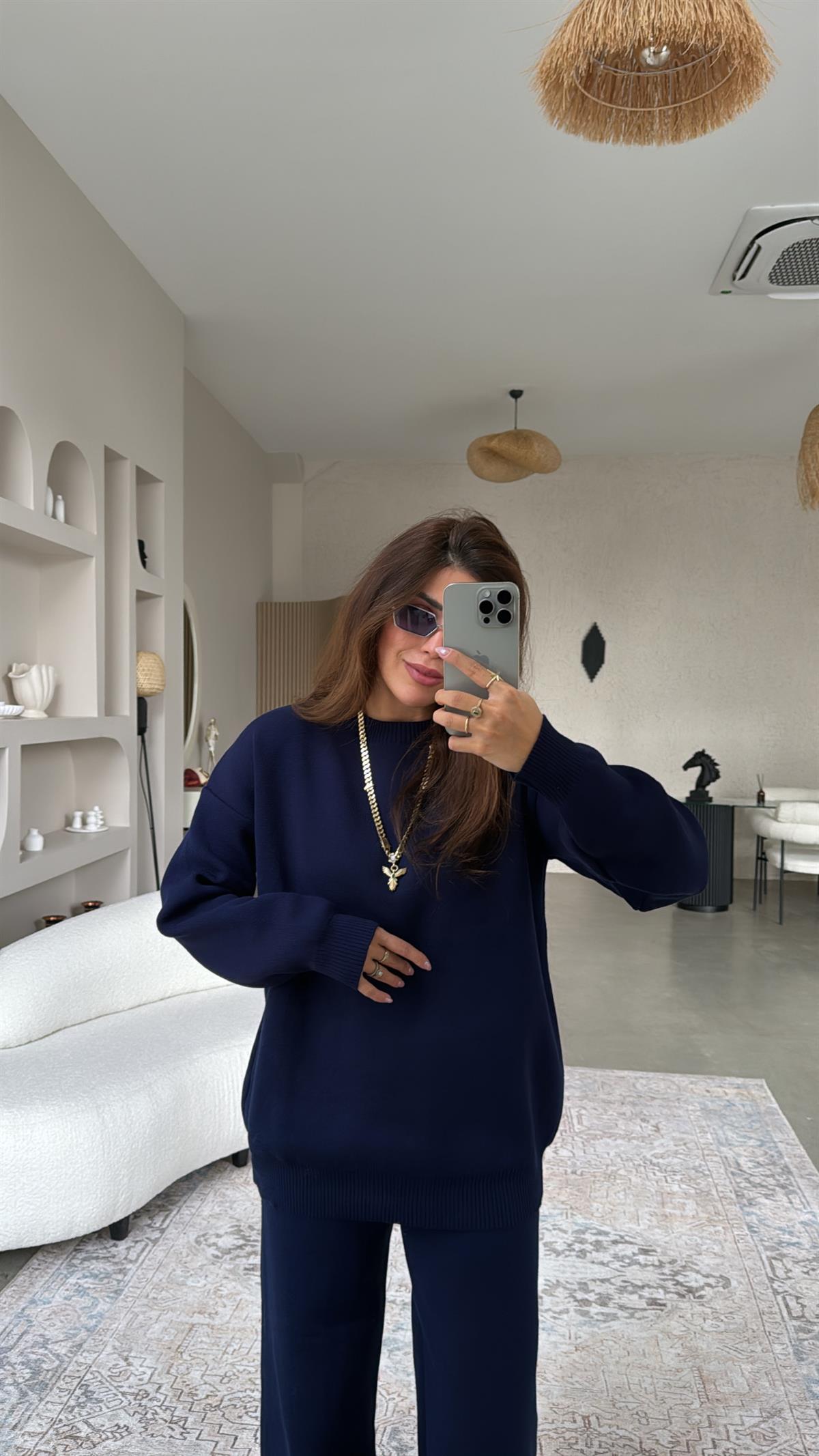 Lacivert Massi Triko Takım