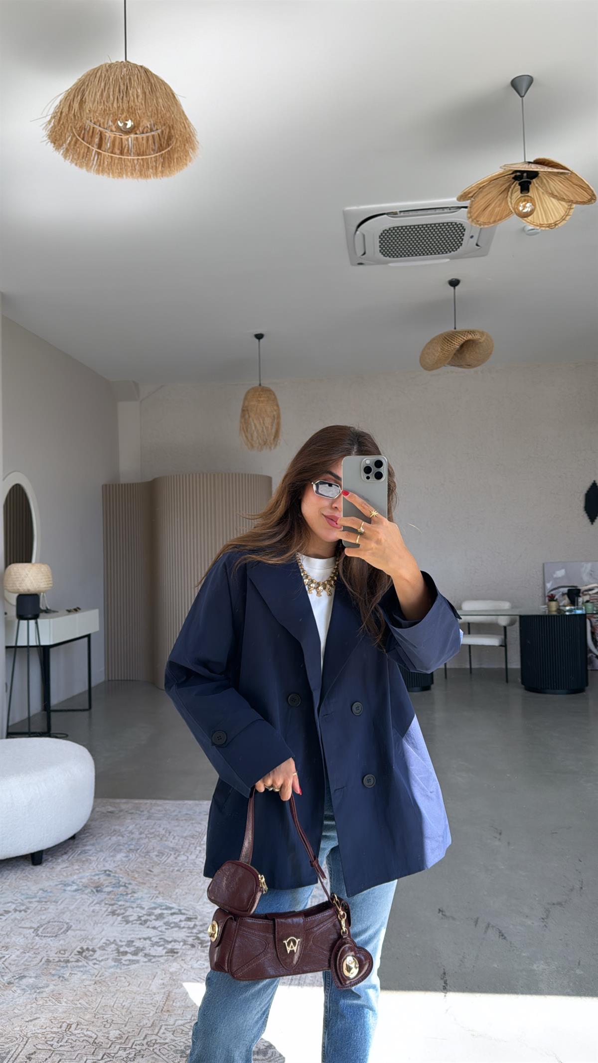 Lacivert Mssimo Trençkot