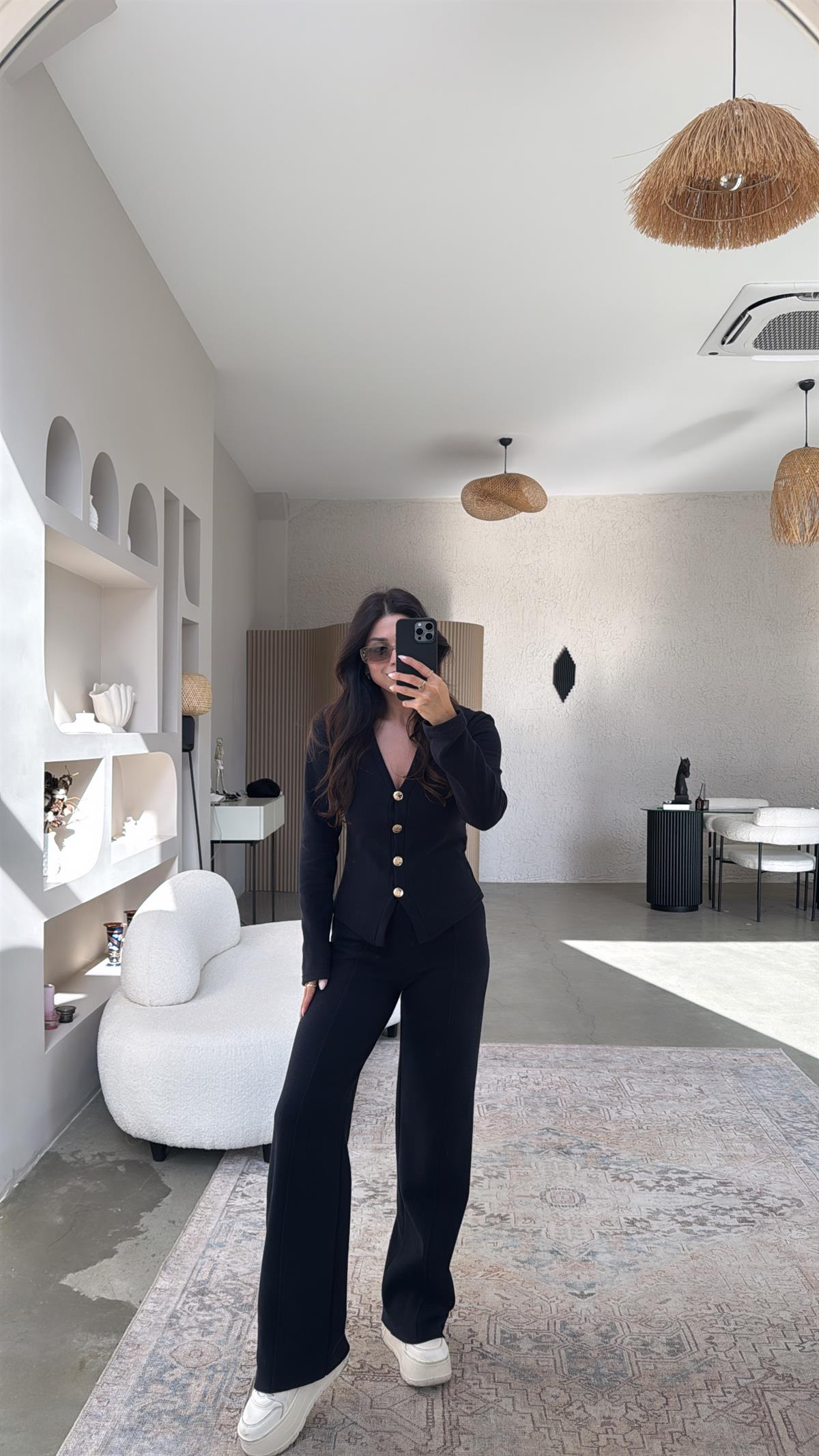 Lacivert Selanik Triko ZR model Hırka Pantolon Takım