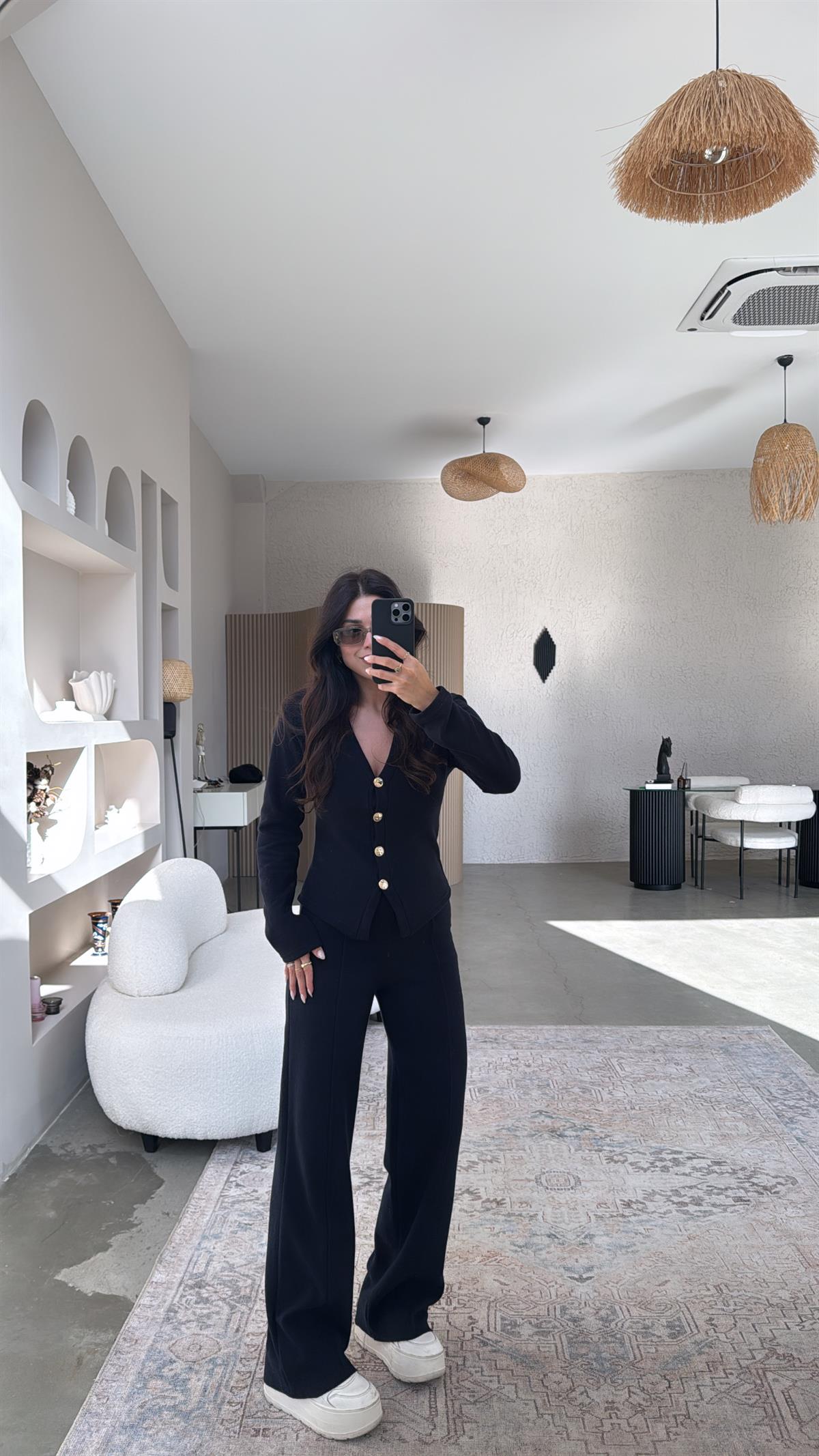 Lacivert Selanik Triko ZR model Hırka Pantolon Takım