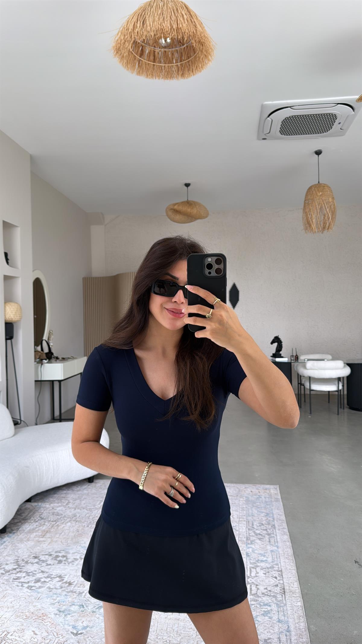 Lacivert V Yaka Oys Basic