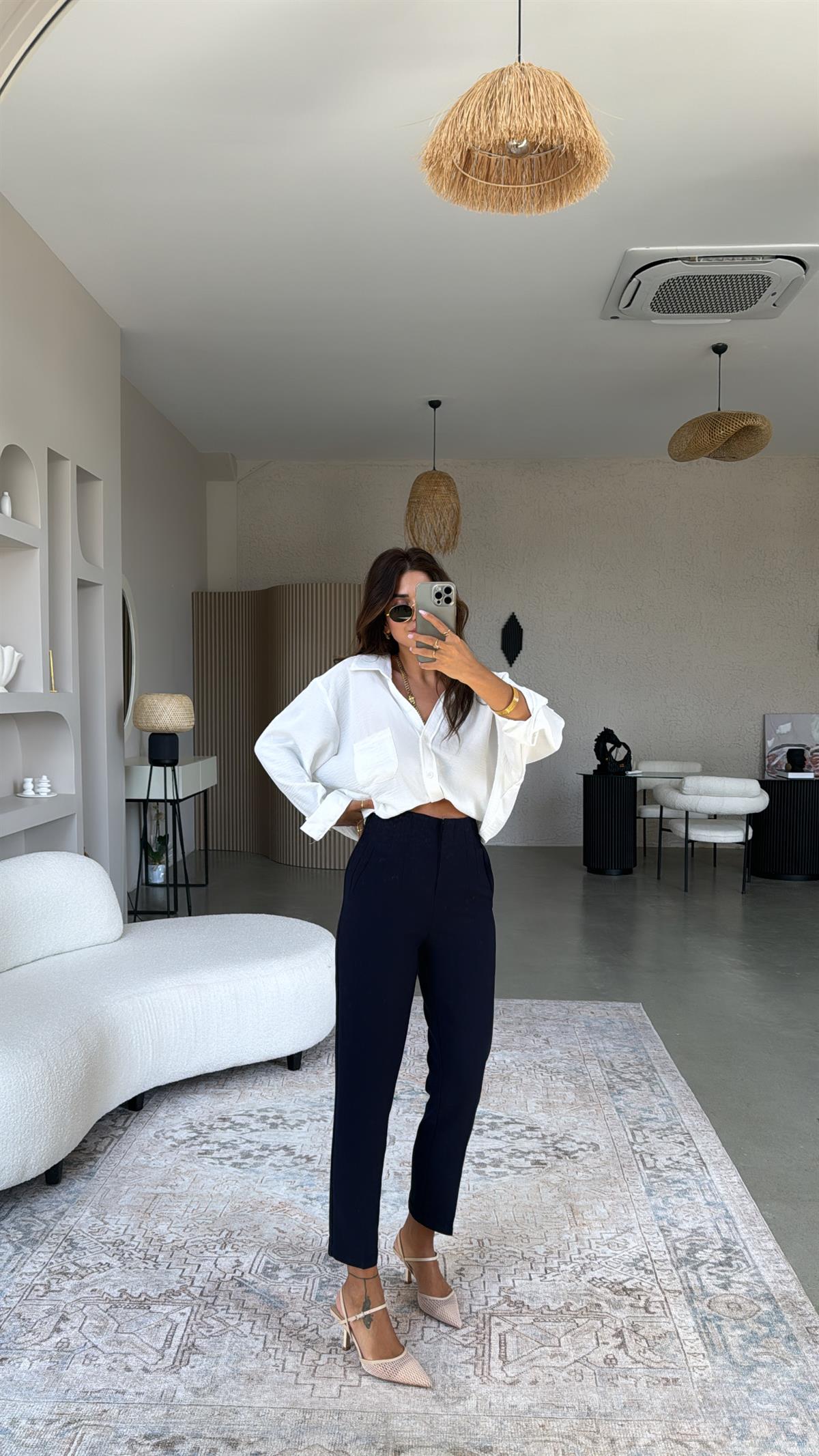 Lacivert ZR Flotlu Kumaş Pantolon