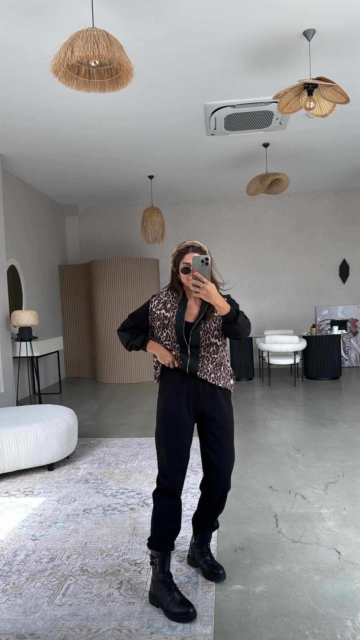 Leopar Ceketli Takım