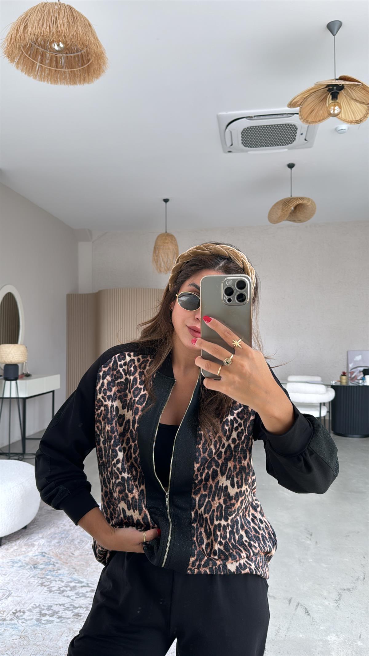 Leopar Ceketli Takım