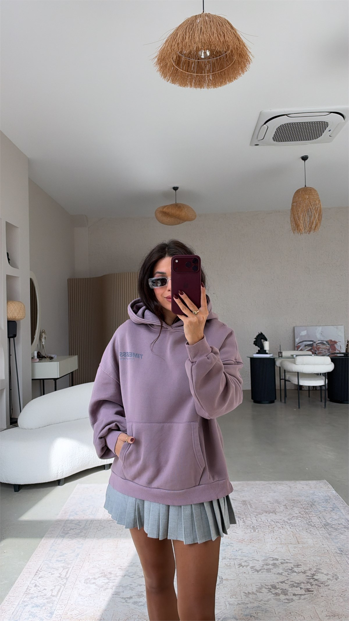 Lila Timeless Orijinal Sweatshirt