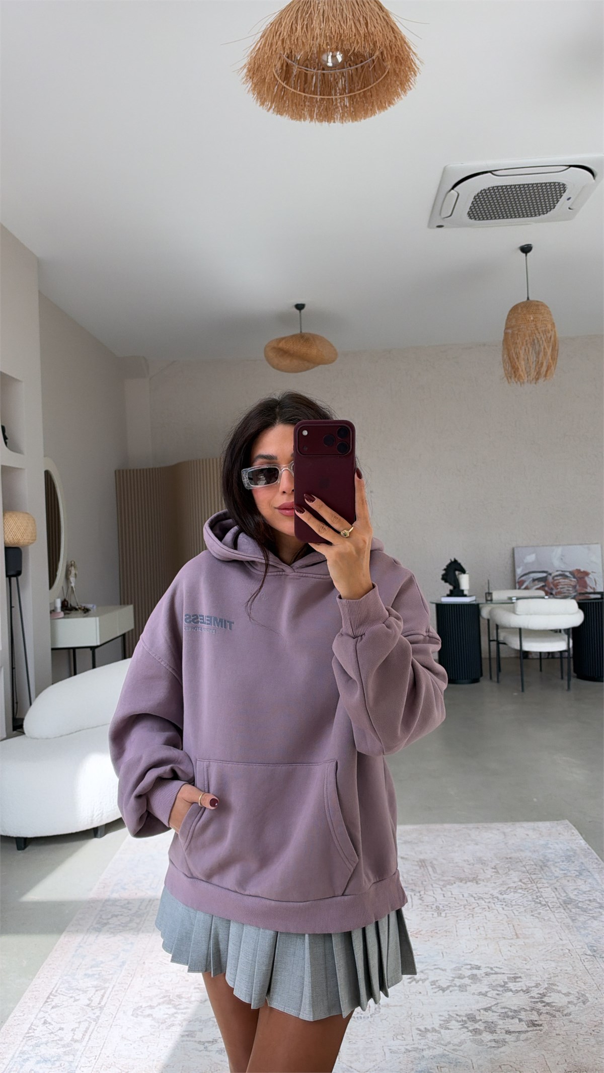 Lila Timeless Orijinal Sweatshirt