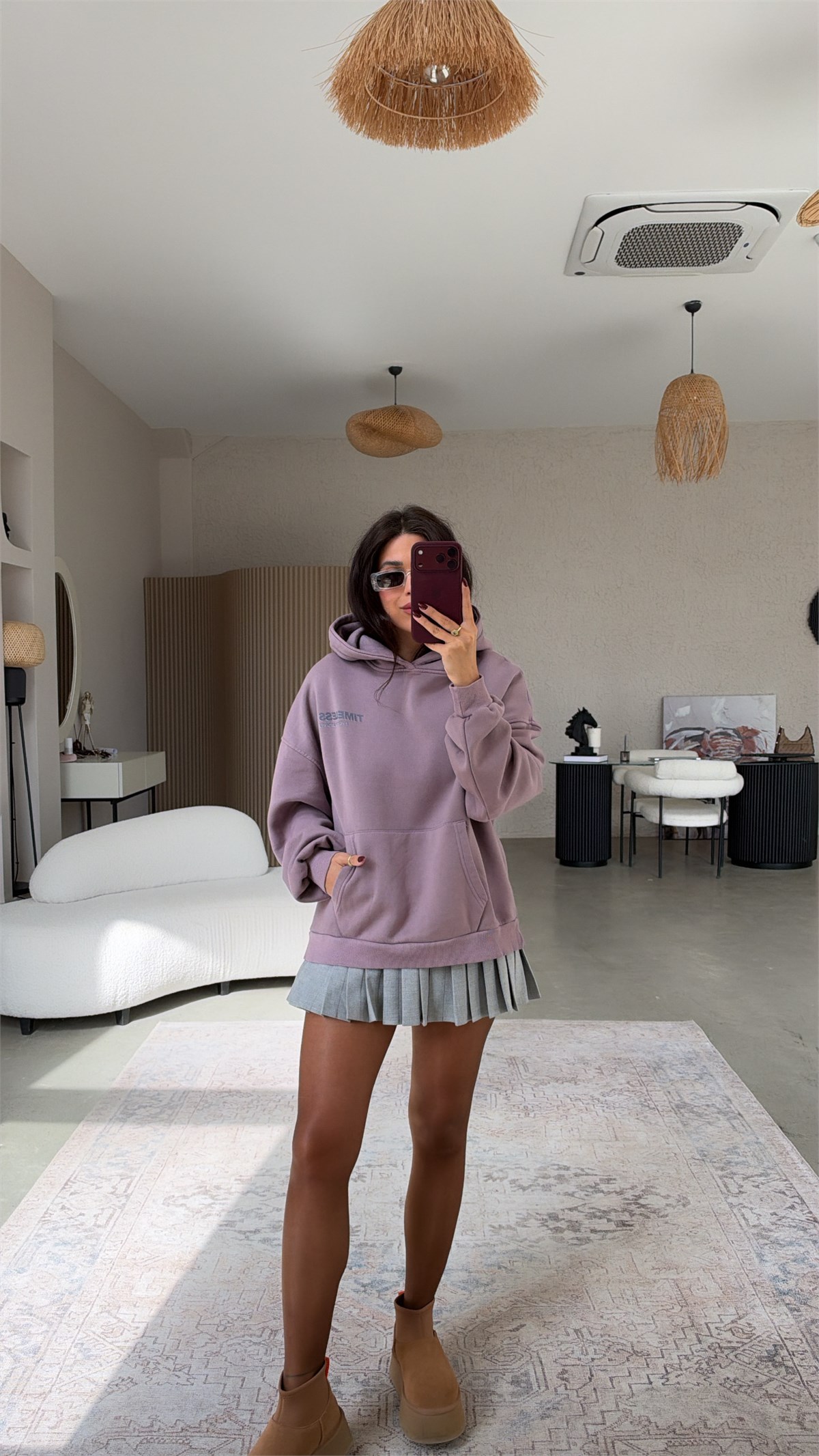 Lila Timeless Orijinal Sweatshirt