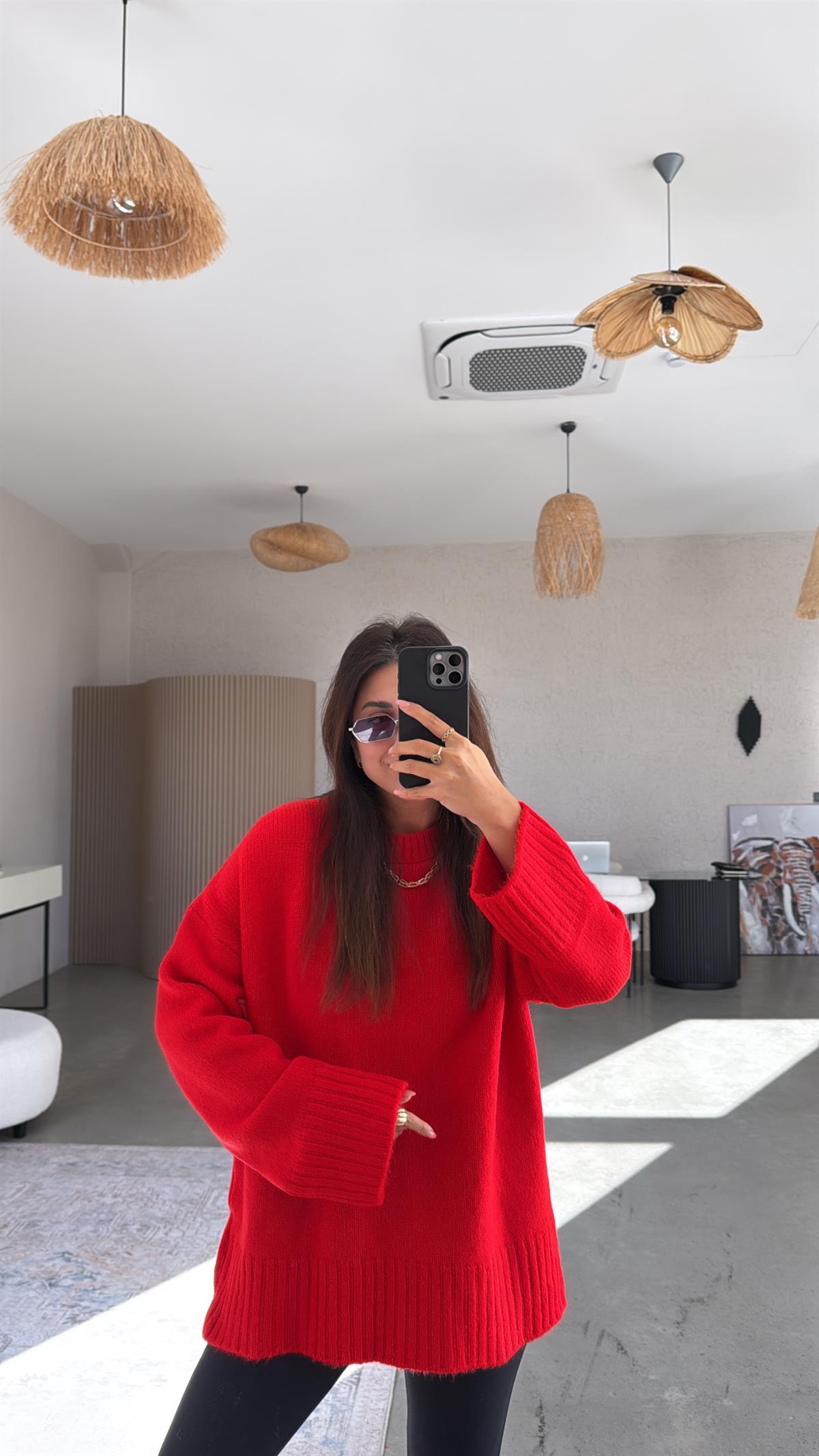 Mercan Yumoş Bisiklet Yaka Basic Kazak