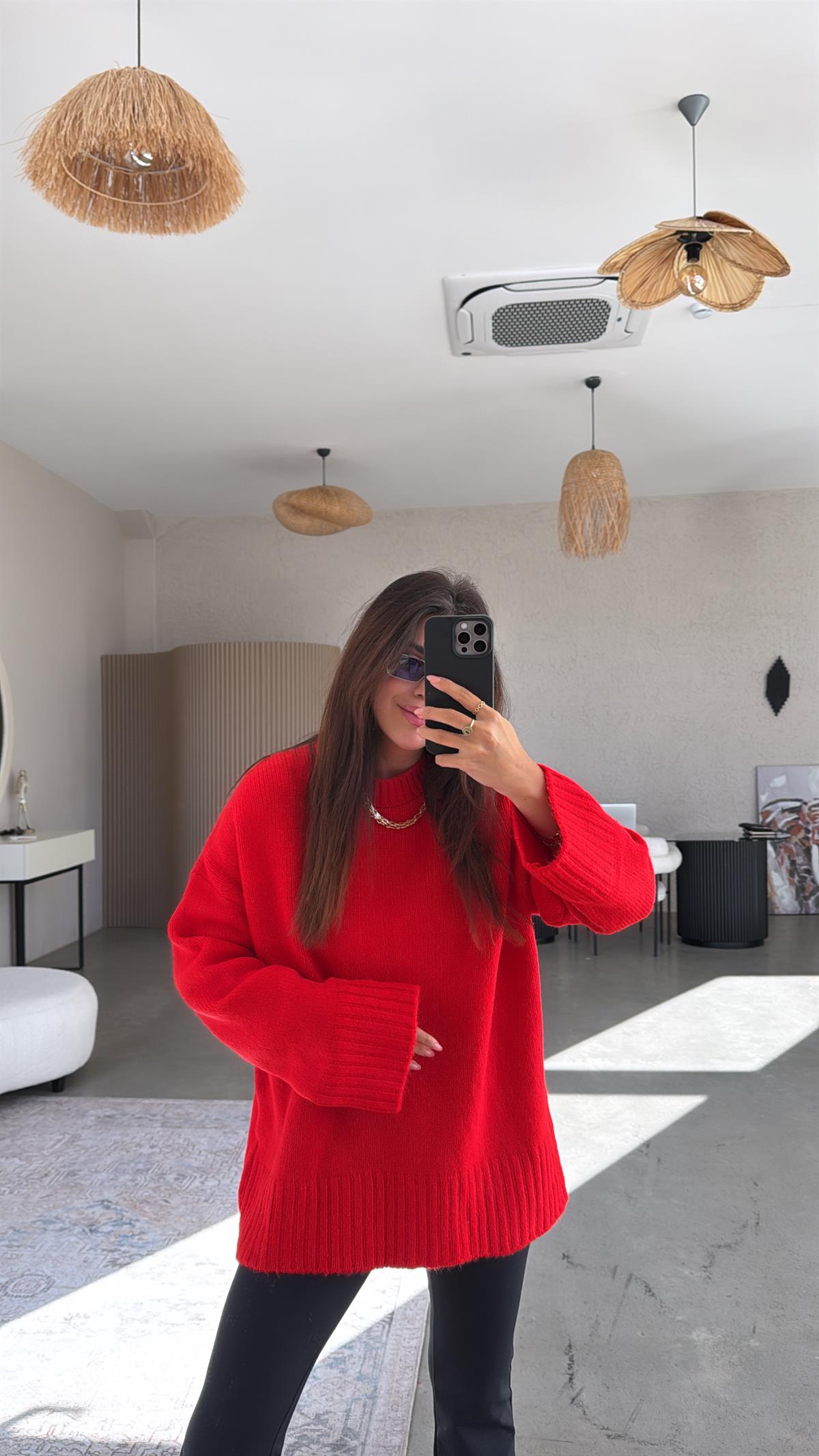 Mercan Yumoş Bisiklet Yaka Basic Kazak