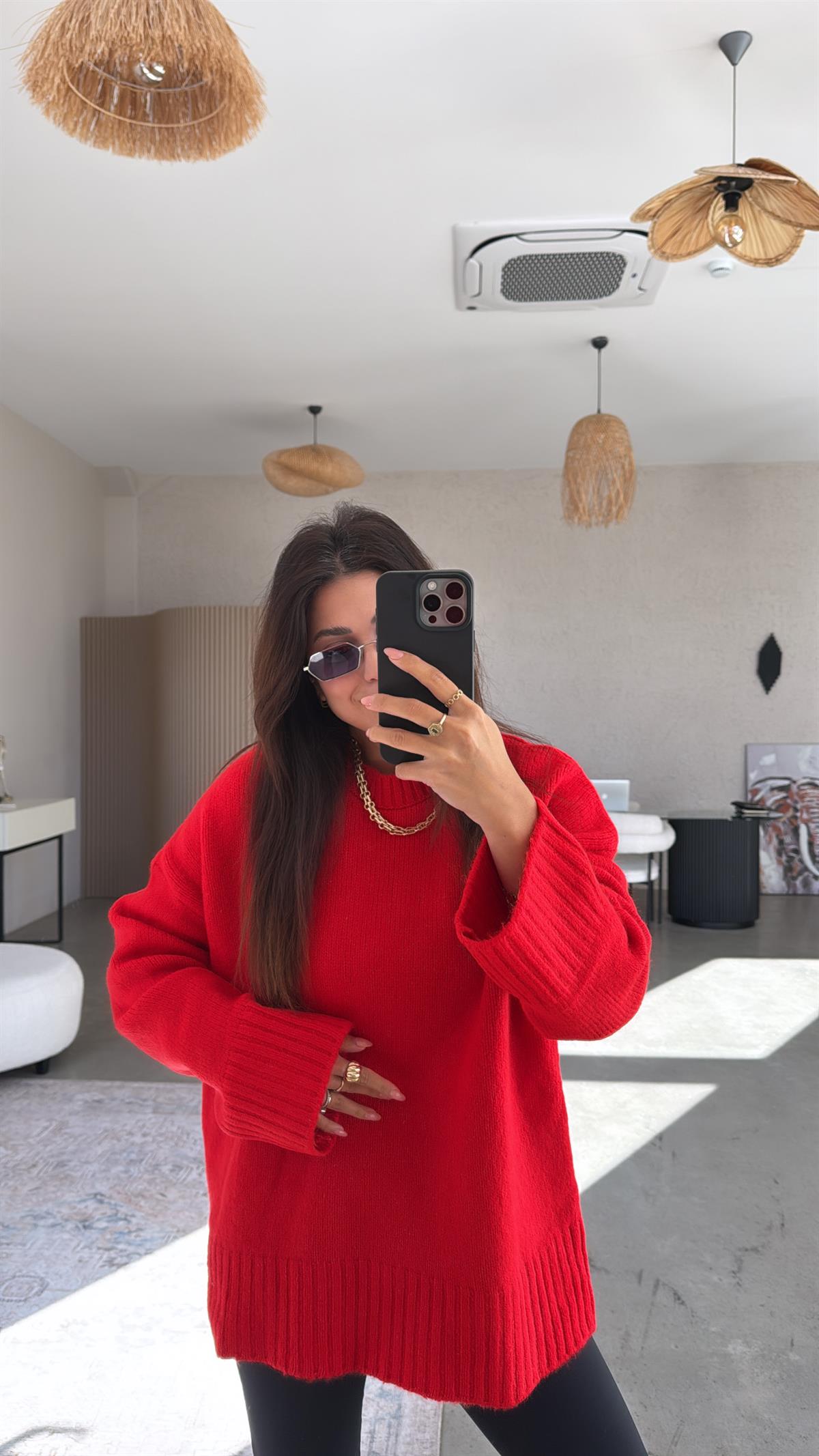 Mercan Yumoş Bisiklet Yaka Basic Kazak