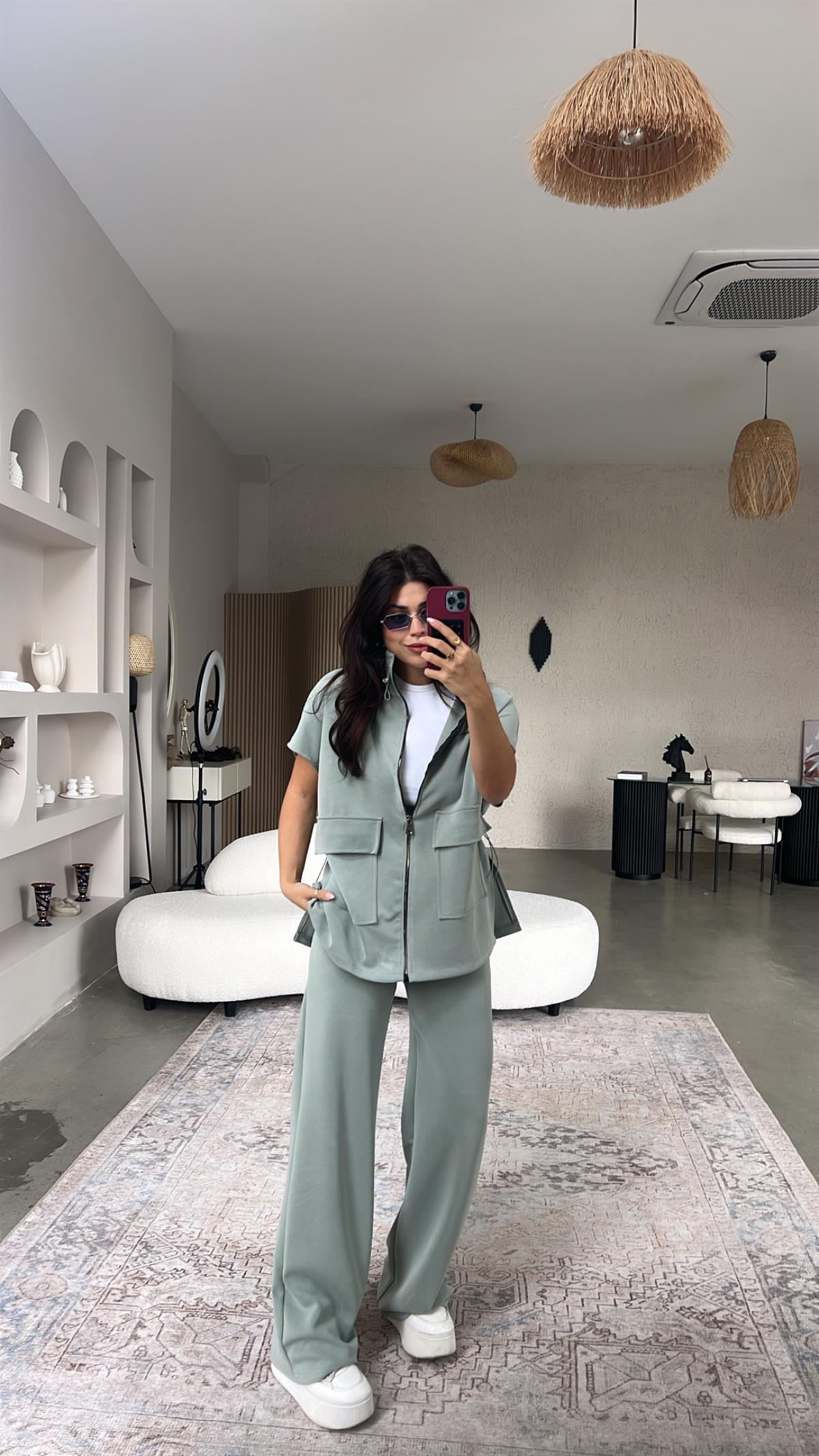 Mint Premium Yelekli Modal Takım