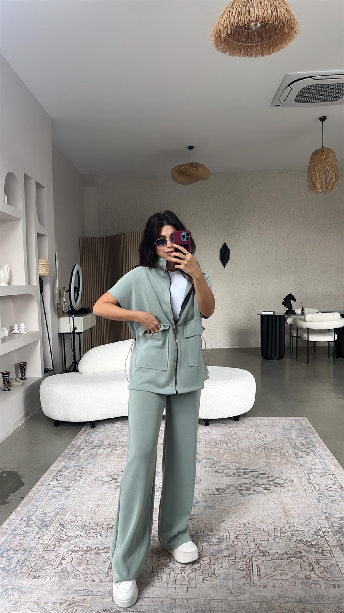 Mint Premium Yelekli Modal Takım