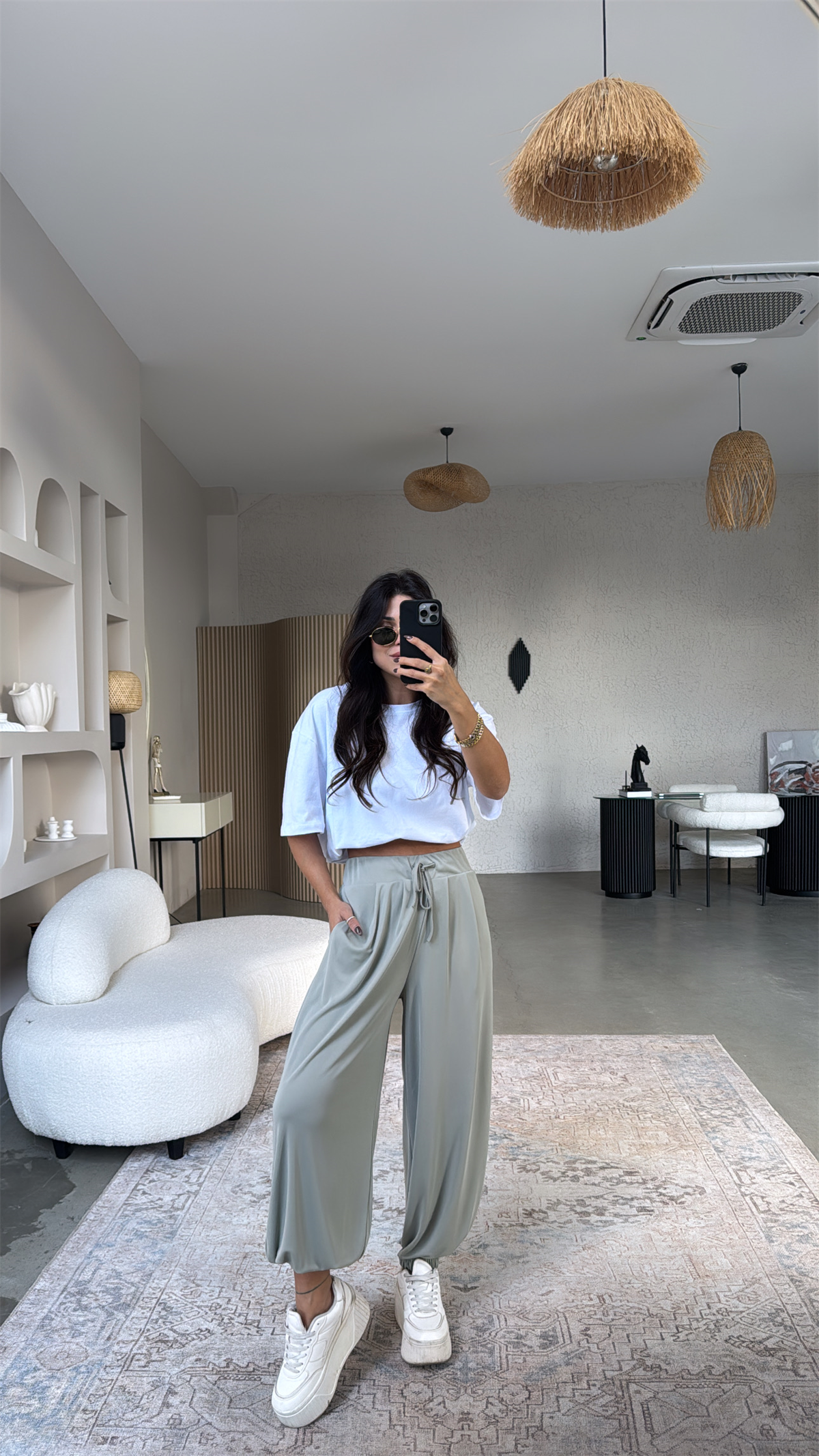 Mint Rengi Buzzy Şalvar