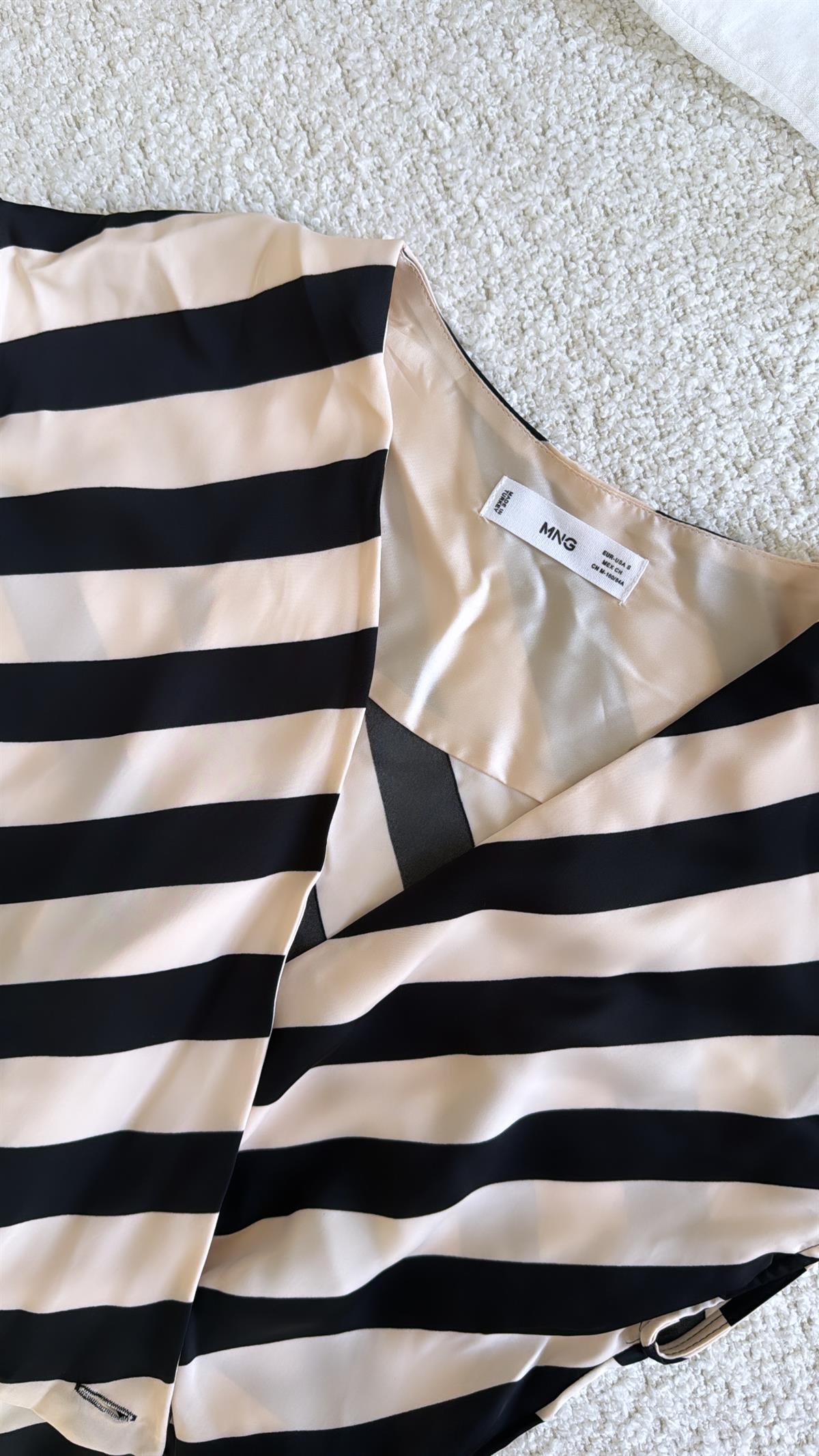 Mng Asimetrik Çizgili Tulum