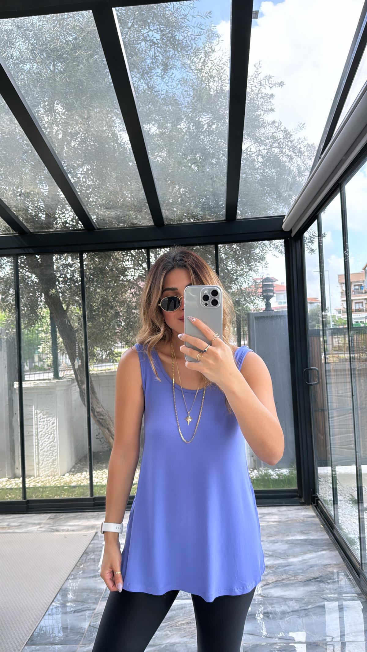 Mor Kalın Askı Salaş Atlet