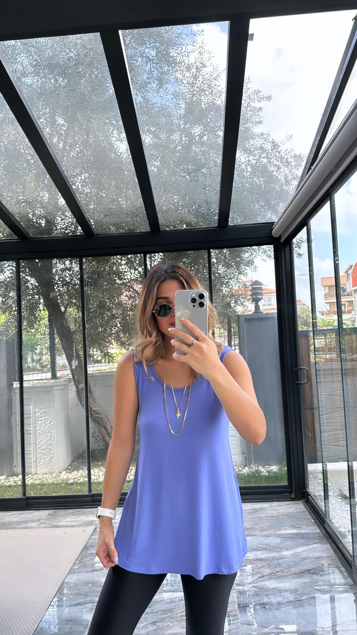 Mor Kalın Askı Salaş Atlet