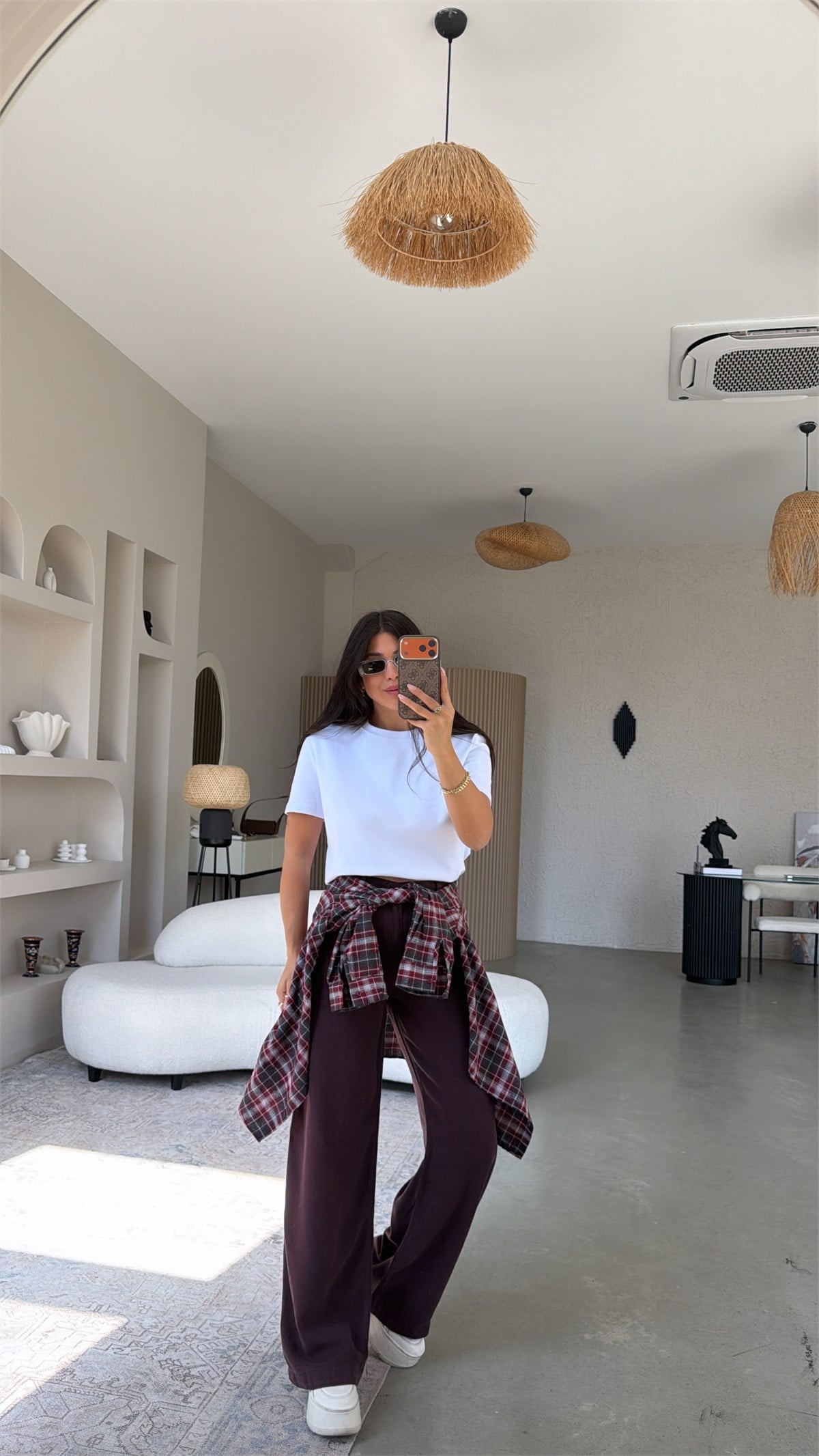 Mürdüm Tensel Yıkamalı Denim Pantolon