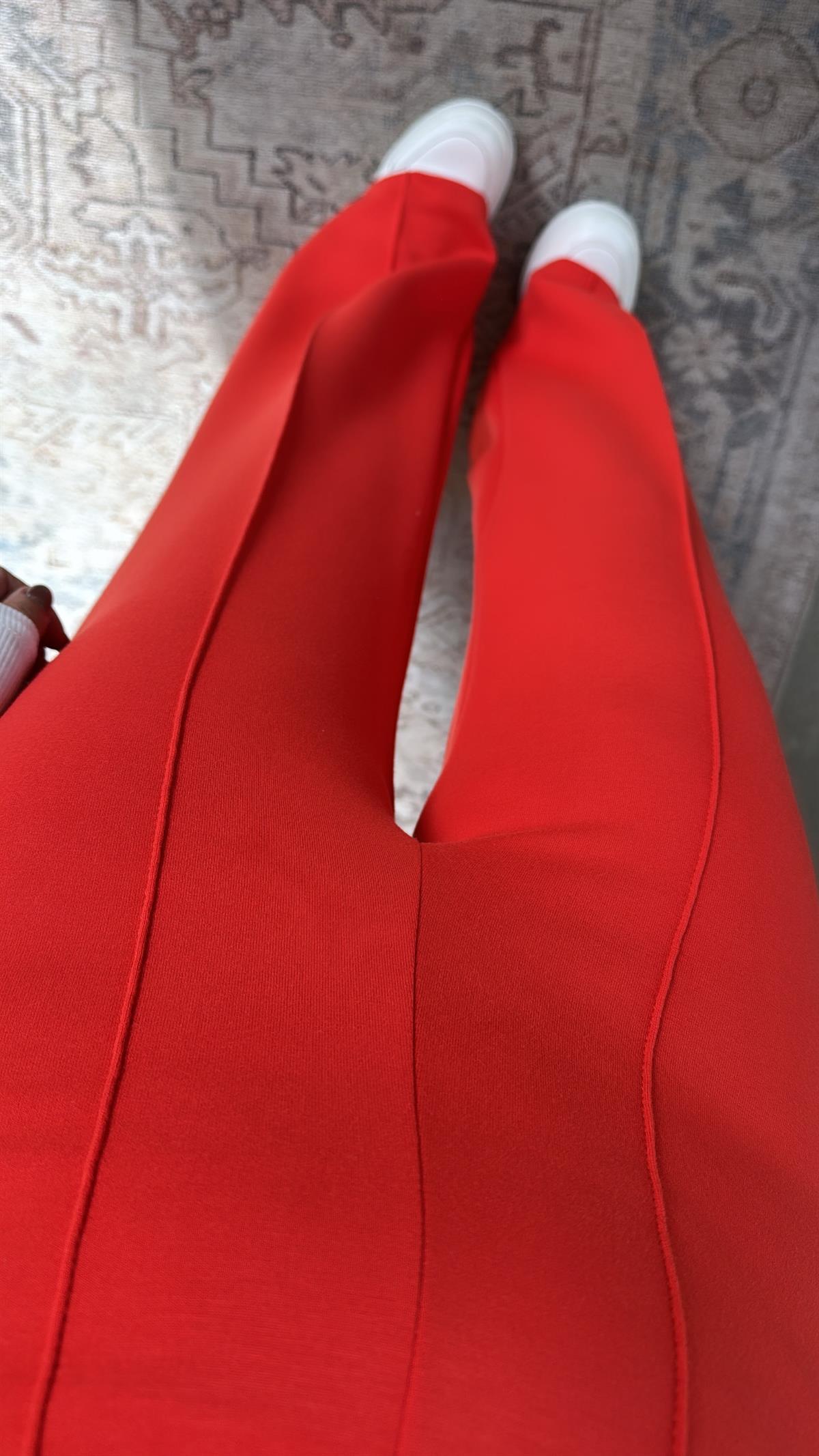 Narçiçeği Çımalı Gizli Lastik Pantolon