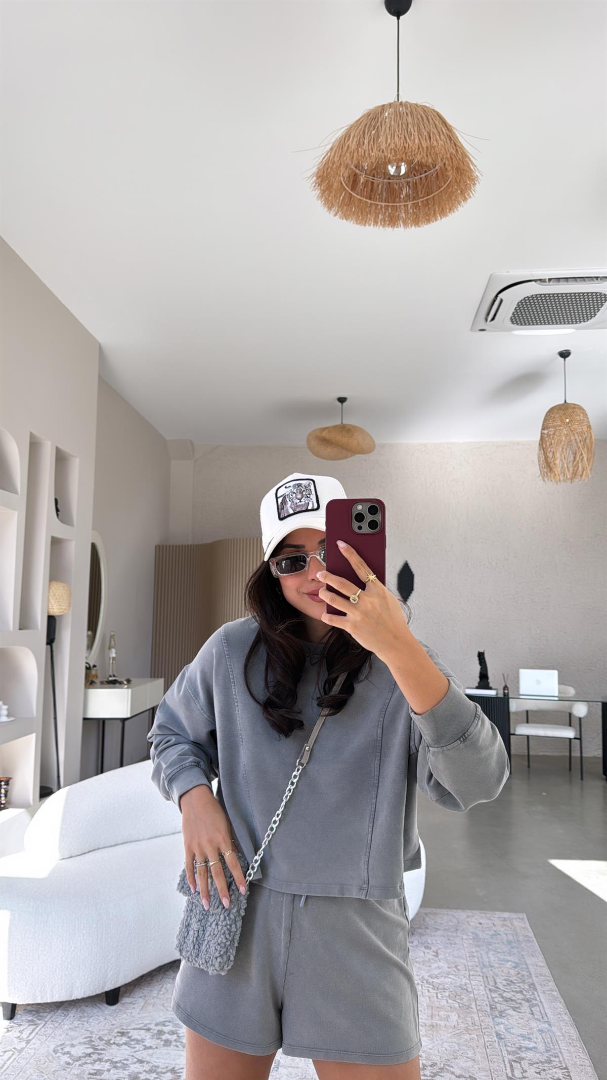 Orijinal Oys Yıkamalı Şortlu Takım