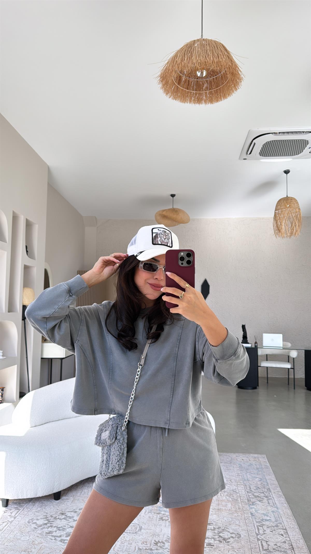 Orijinal Oys Yıkamalı Şortlu Takım