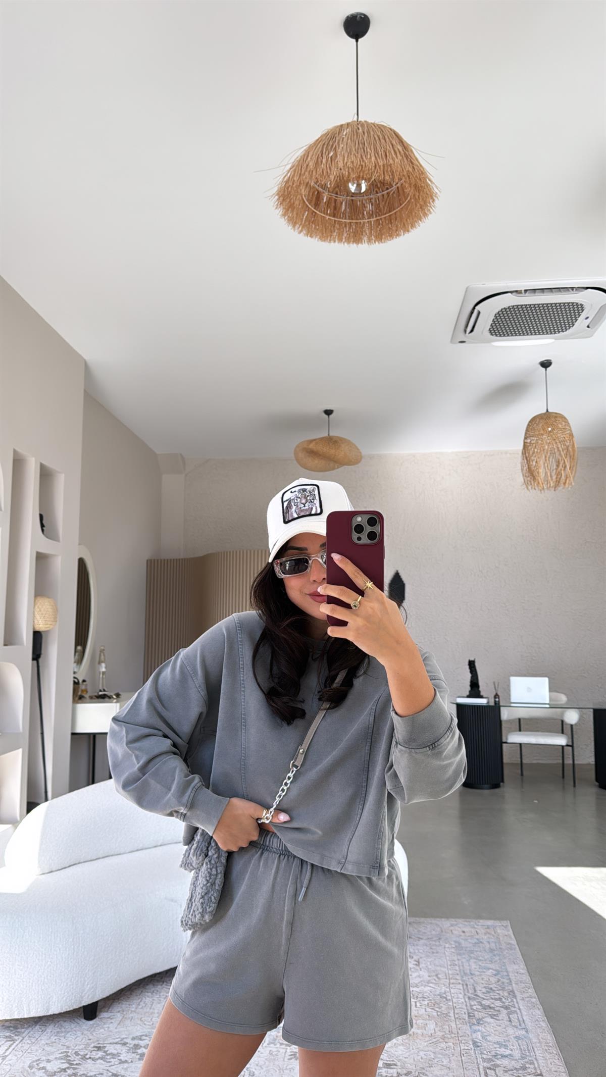 Orijinal Oys Yıkamalı Şortlu Takım