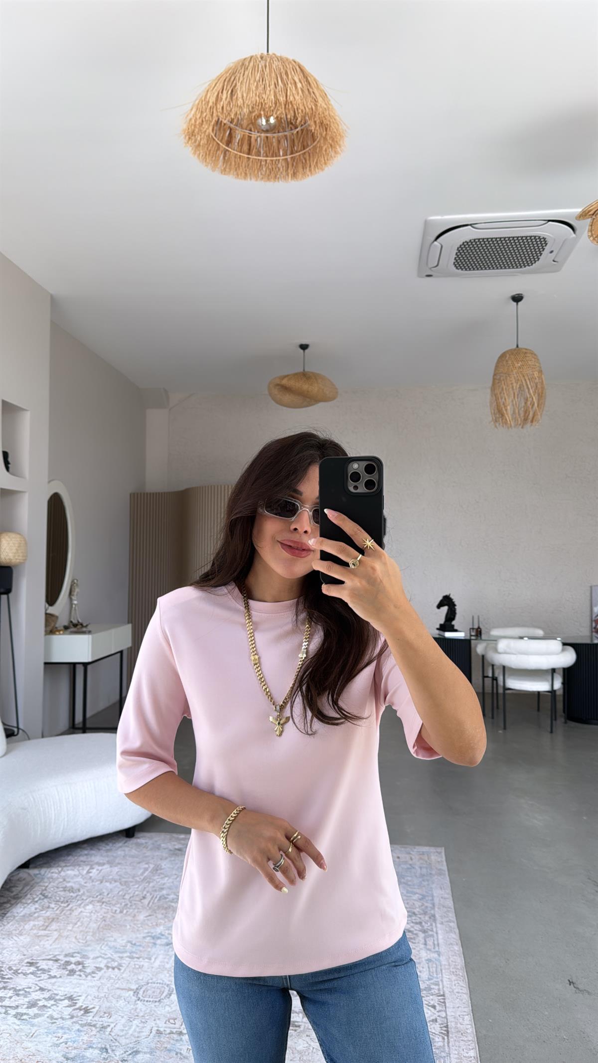 Pembe Massi Vatkalı Tshirt