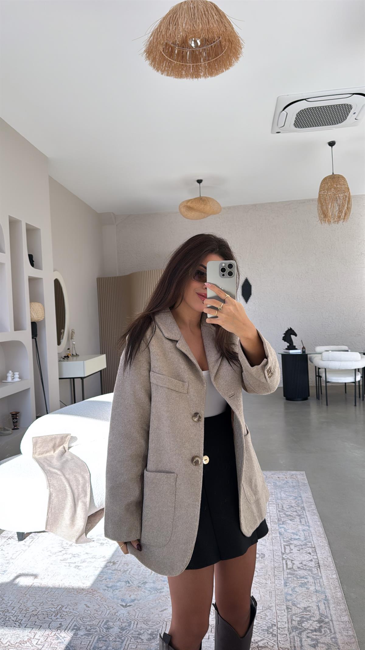 Premium Kaşe Şallı Ceket
