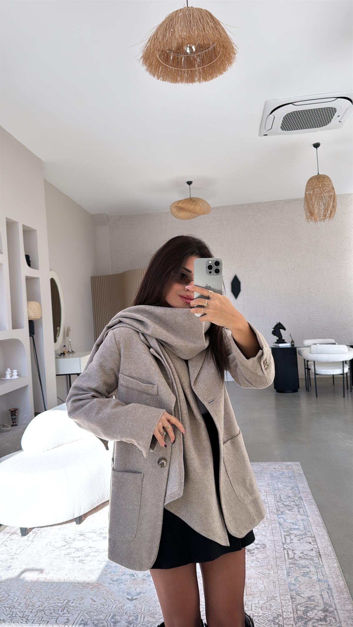 Premium Kaşe Şallı Ceket