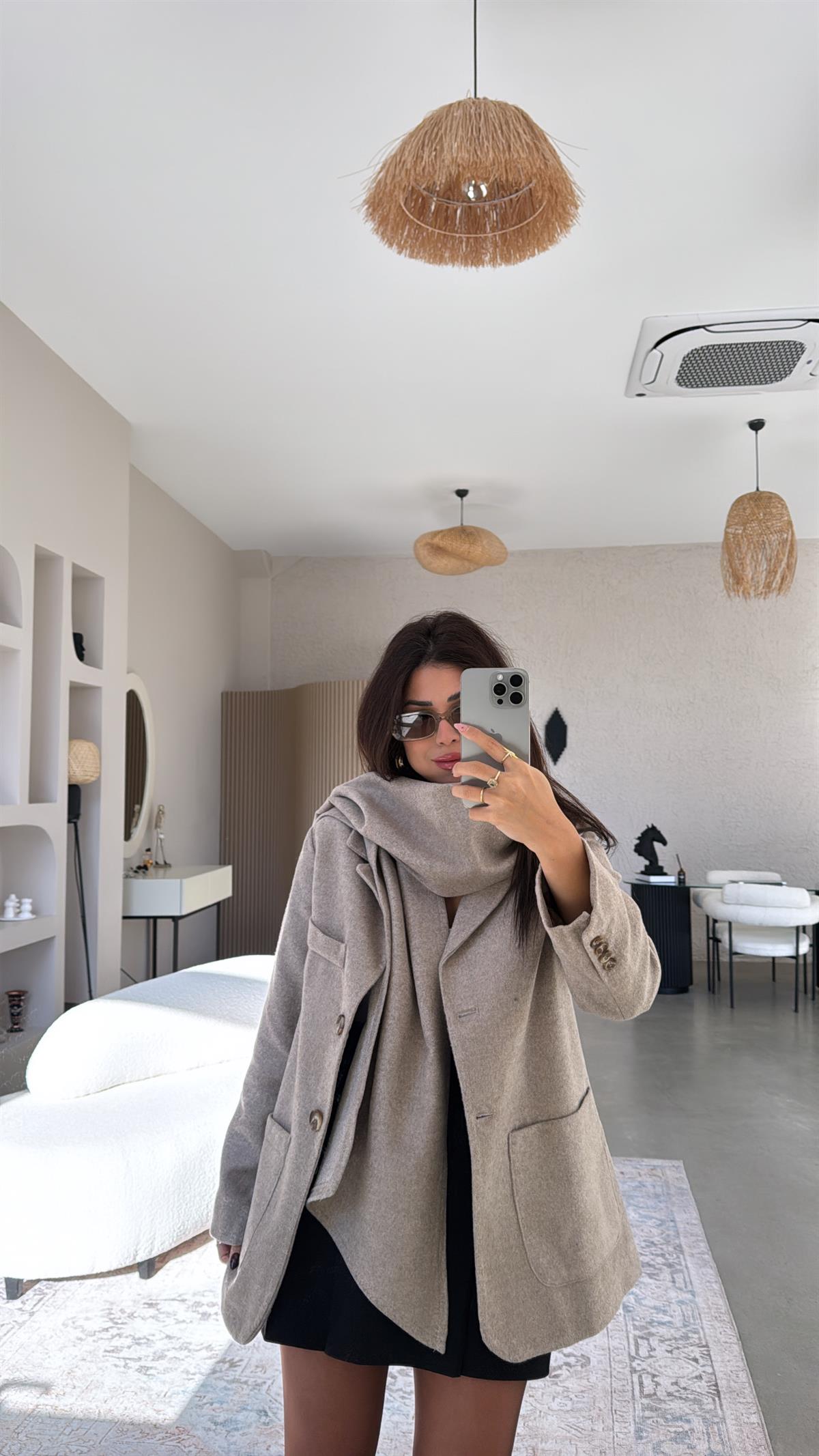 Premium Kaşe Şallı Ceket