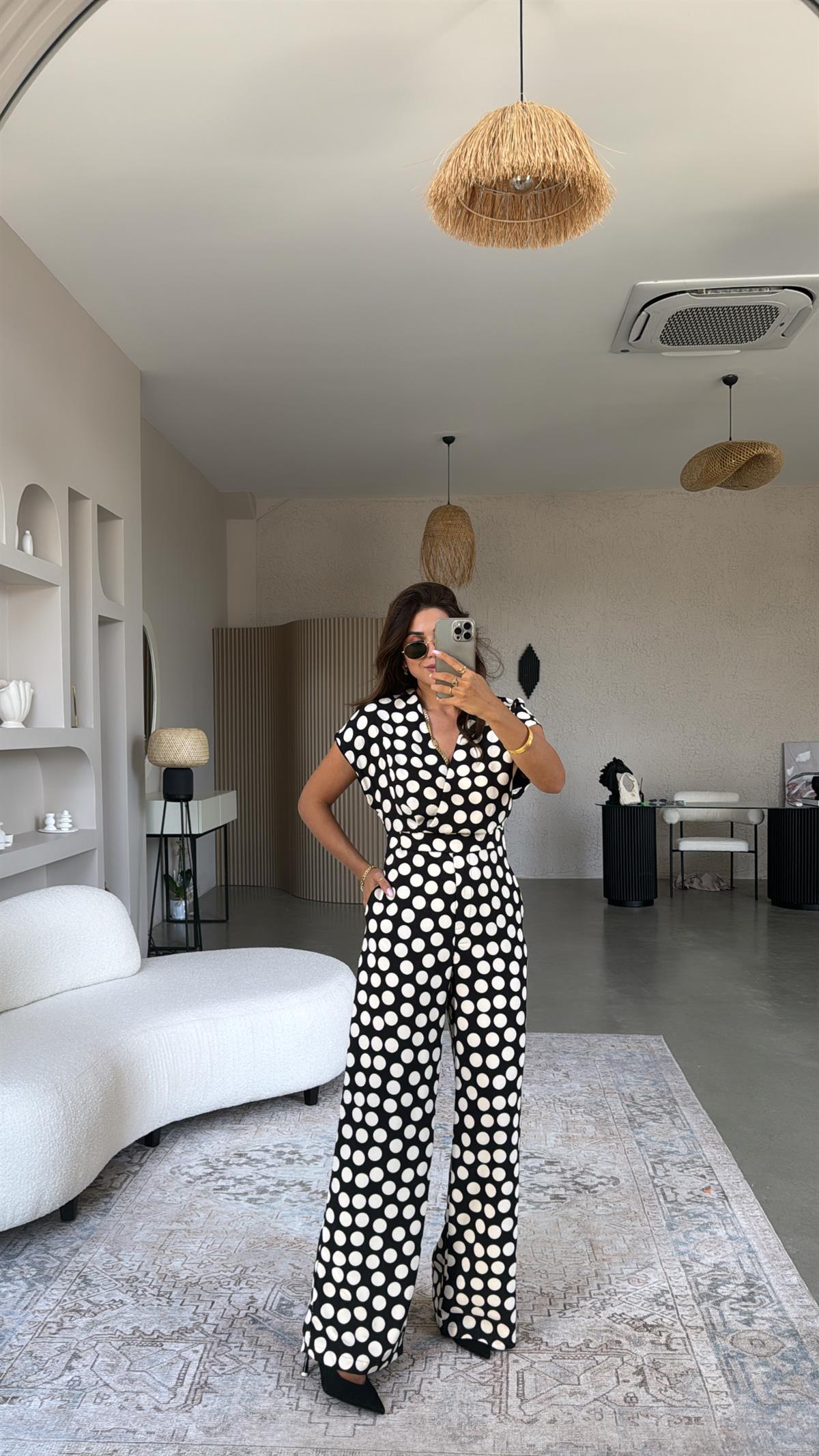 Puantiyeli Desenli Mng Tulum