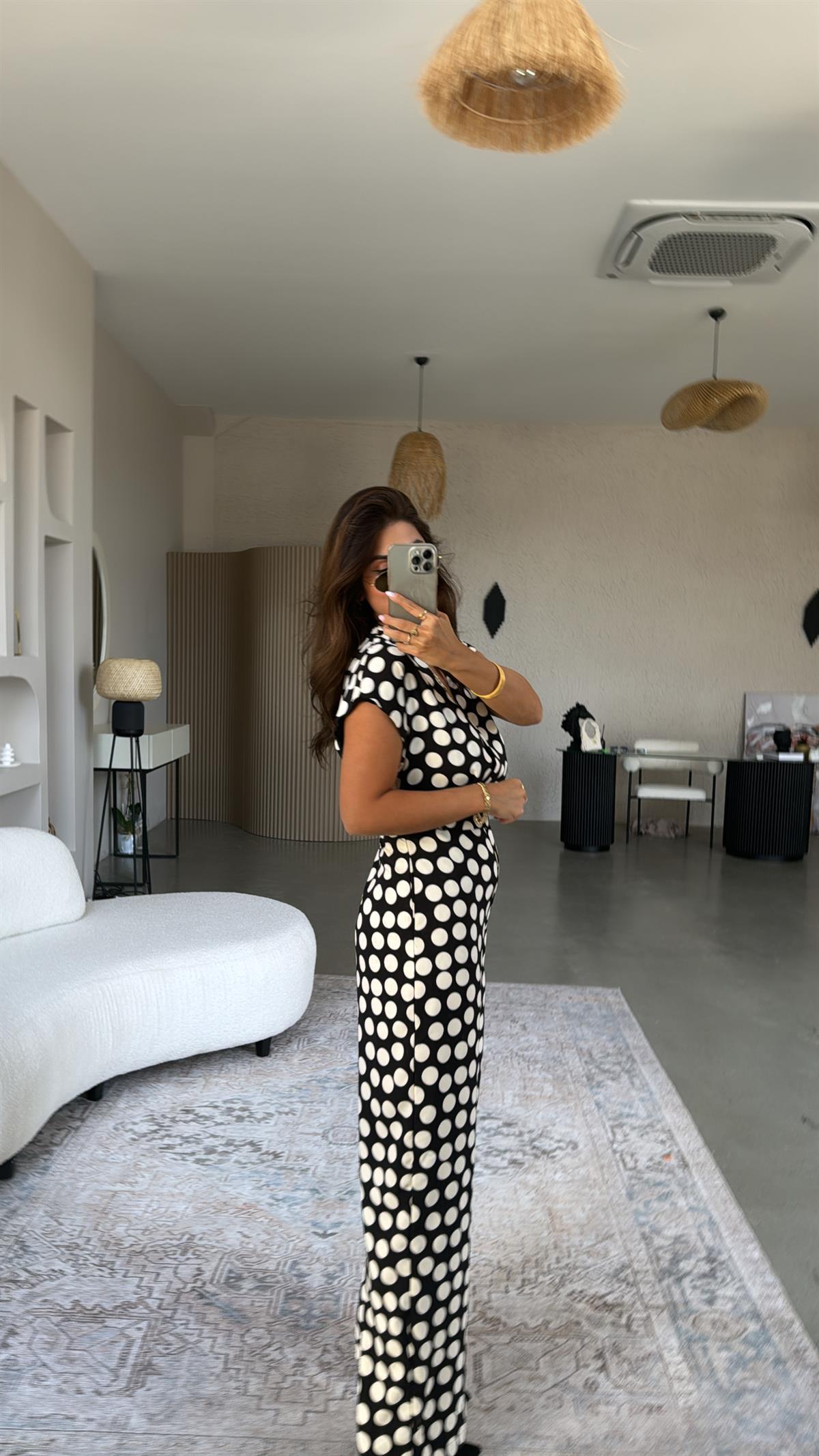 Puantiyeli Desenli Mng Tulum