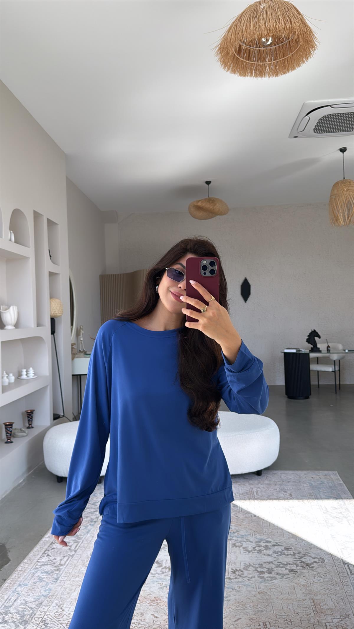 Saks Mavi Modal Basic Takım