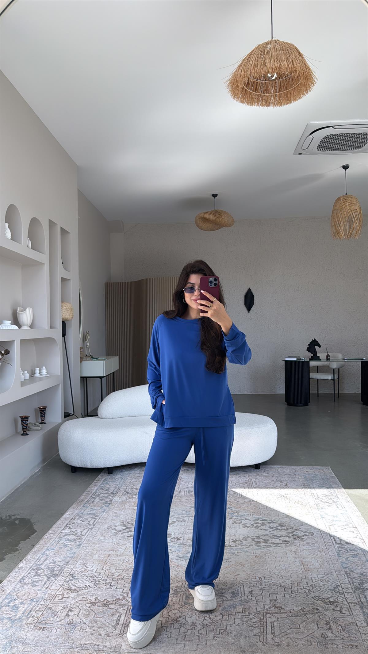 Saks Mavi Modal Basic Takım