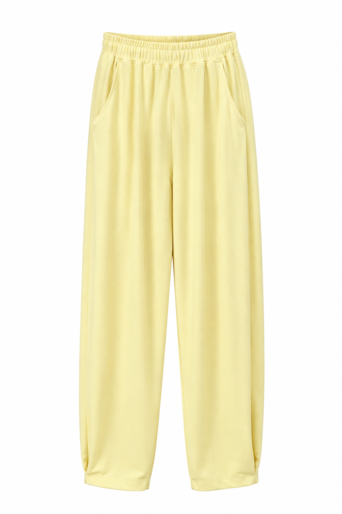 Sarı Paça Tutturma Baggy Eşofman