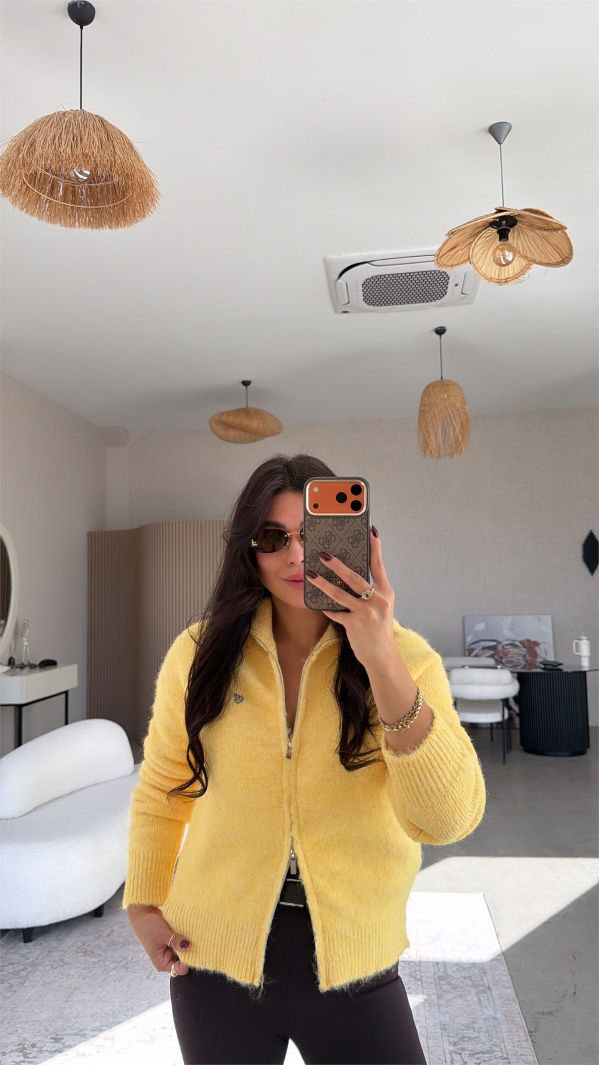 Sarı So Love Premium Hırka