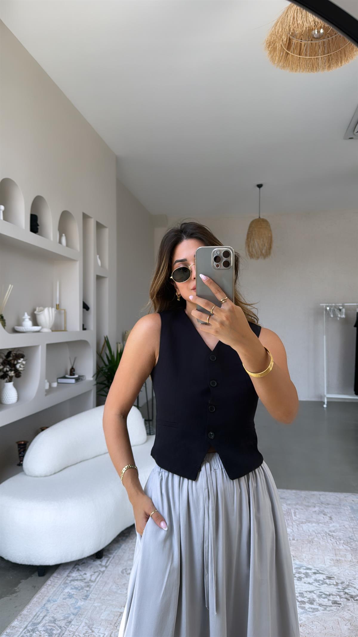 Siyah Astarlı ZR Yelek