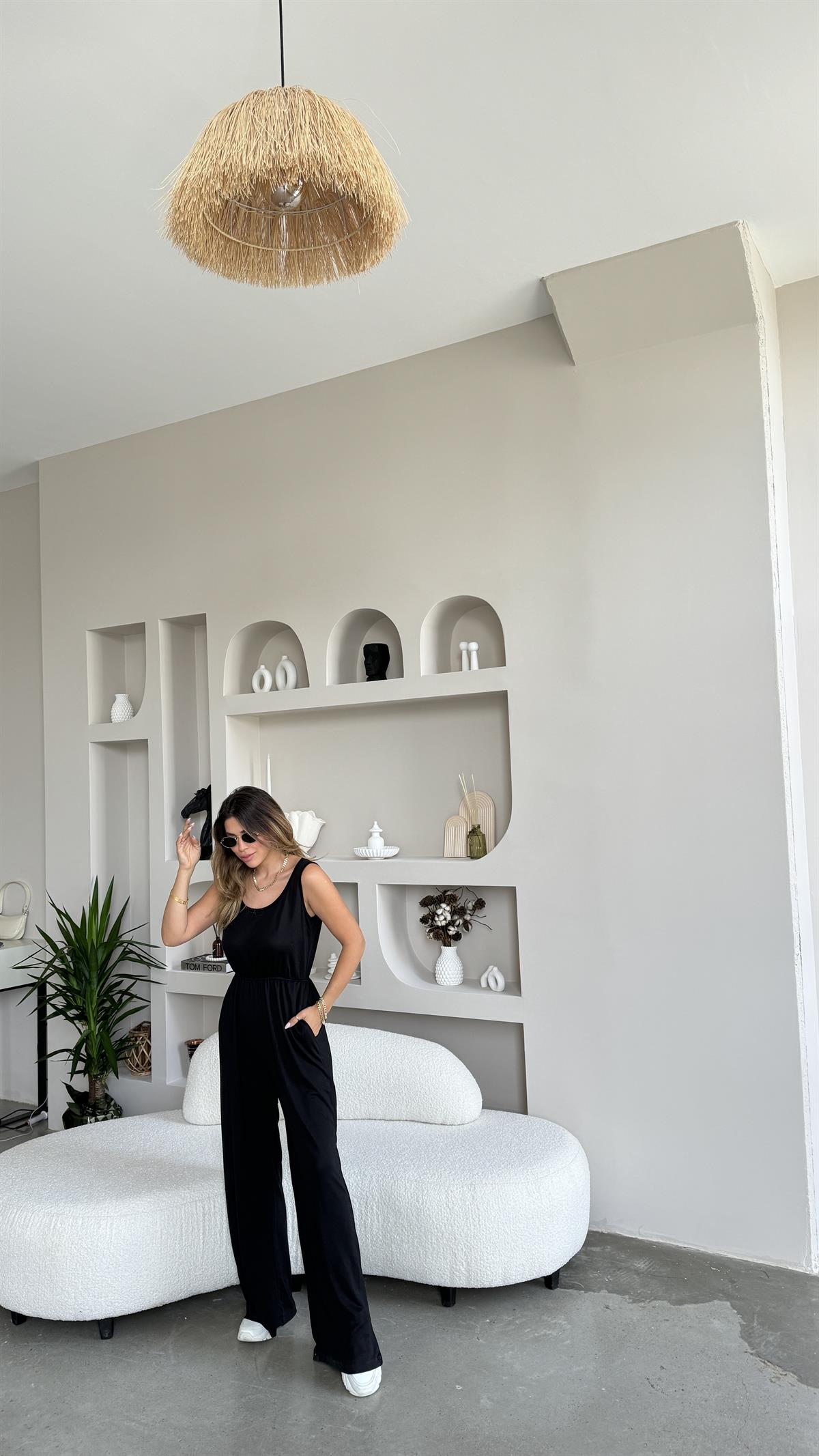 Siyah Basic Modal Tulum