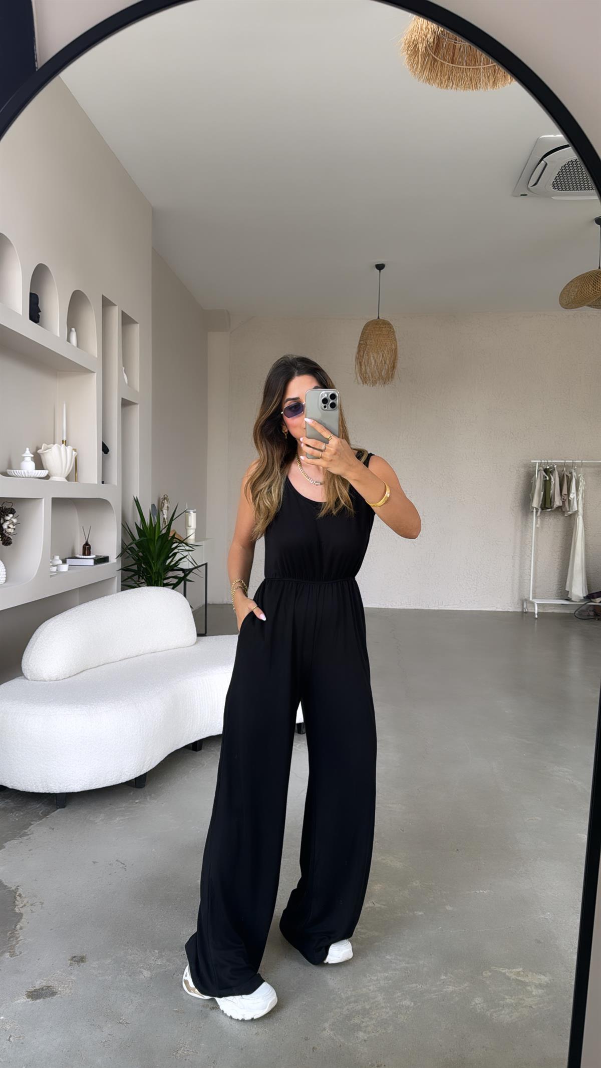 Siyah Basic Modal Tulum