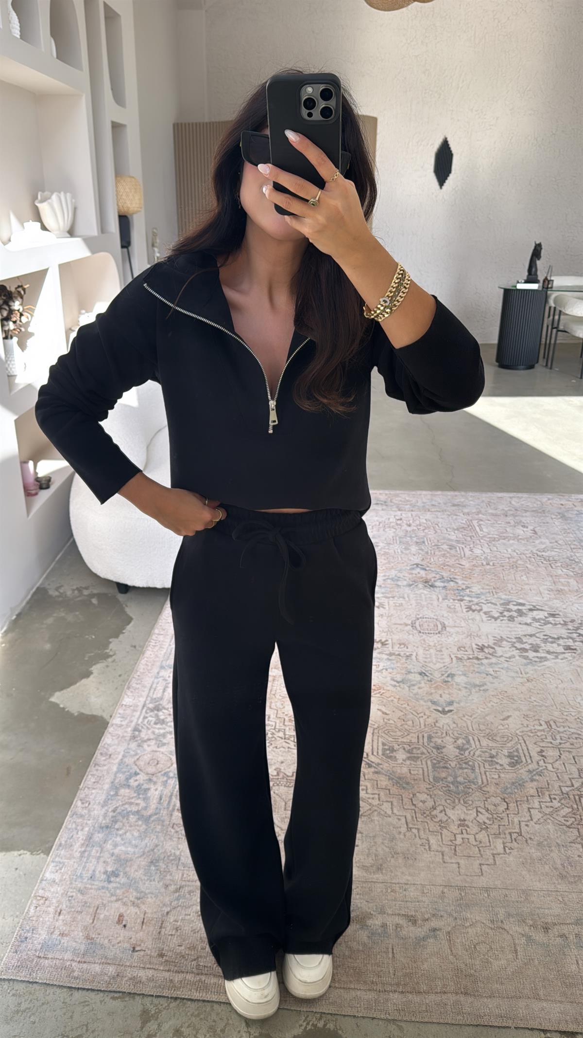 Siyah Fermuarlı Selanik Takım