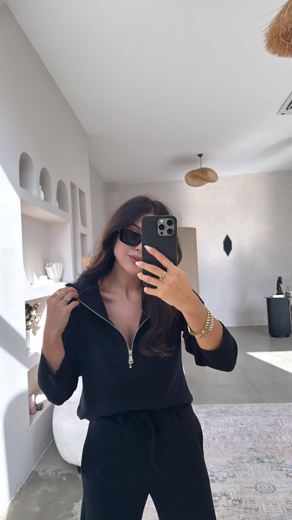 Siyah Fermuarlı Selanik Takım