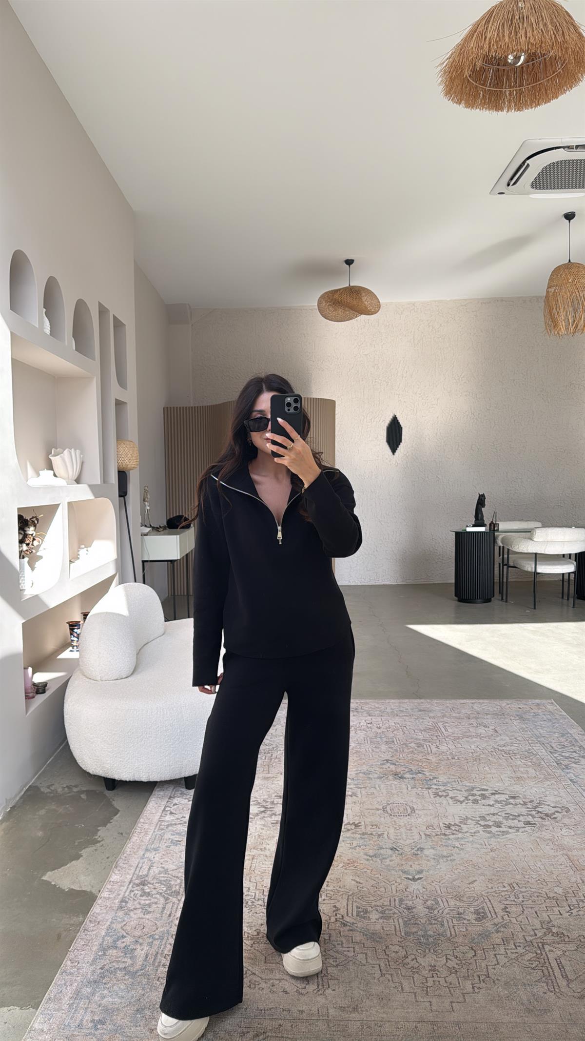 Siyah Fermuarlı Selanik Takım