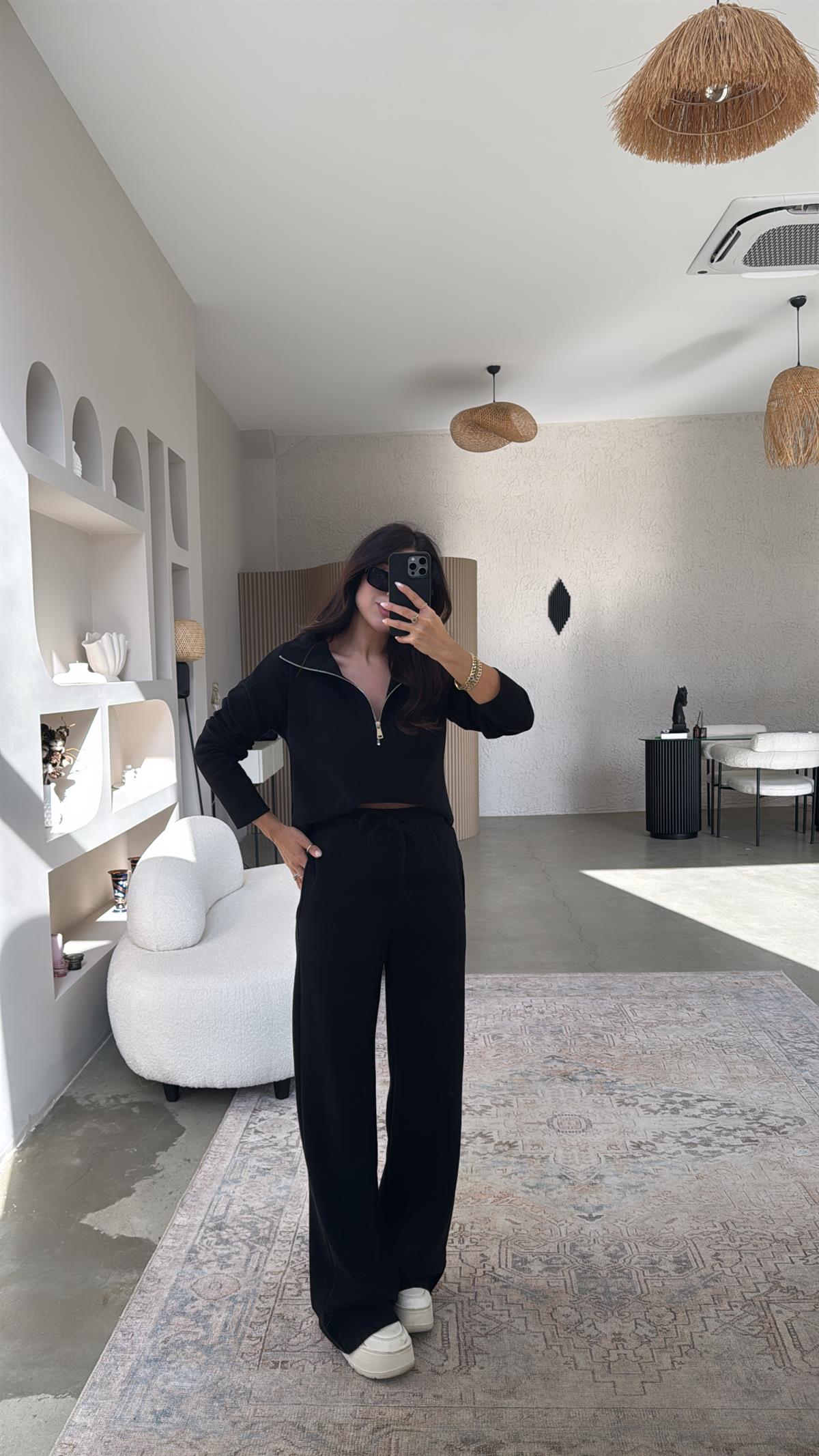 Siyah Fermuarlı Selanik Takım