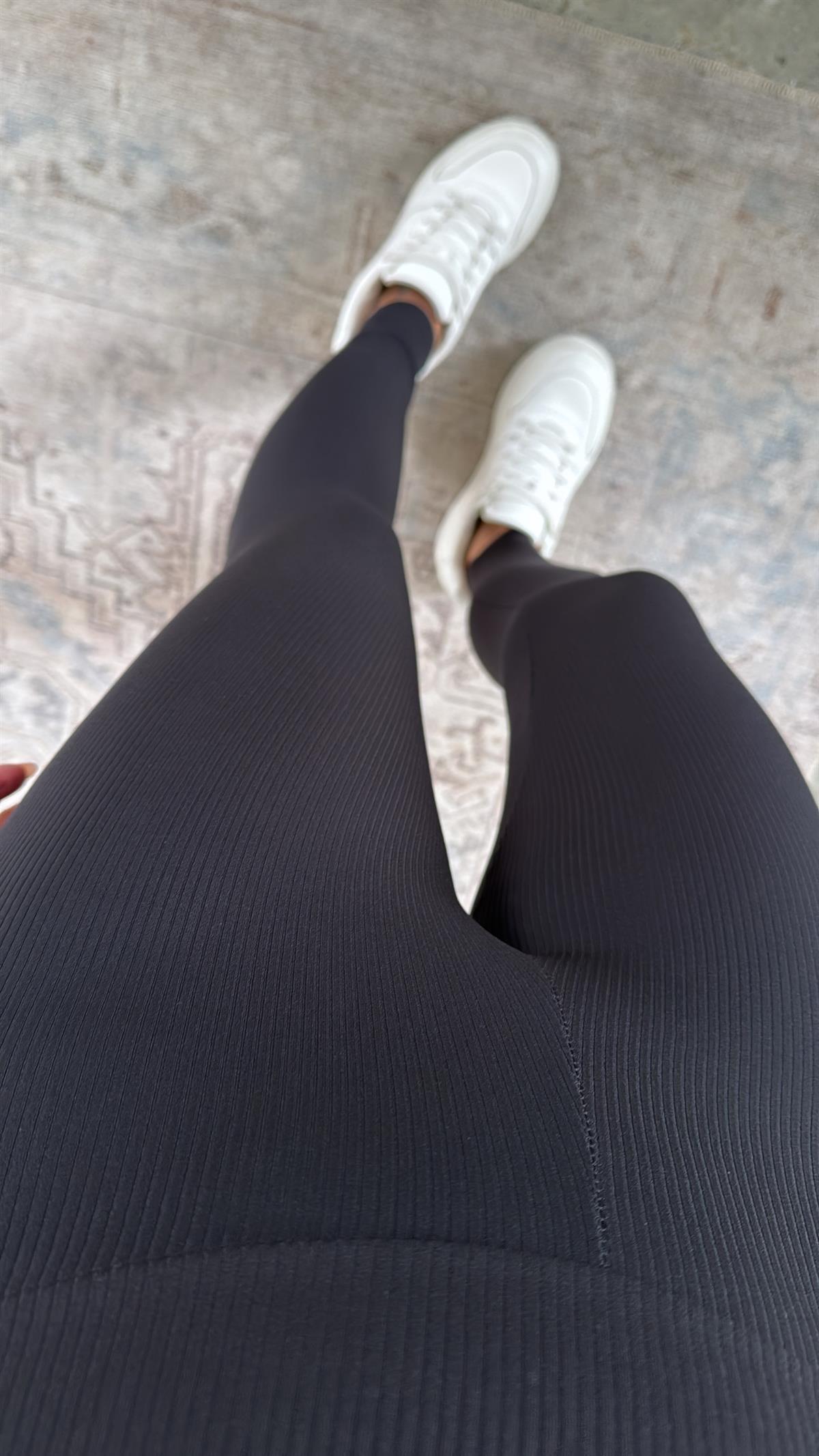 Siyah Fitilli Tayt
